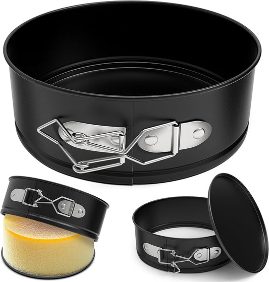 4 Inch Mini Springform Pan, Non-stick Cheesecake Pan, Spring Form Pans for Baking, Springform Pans with Removable Bottom, Round Cake Pans, Small Cake Mold for Mini Cheesecake Pizza