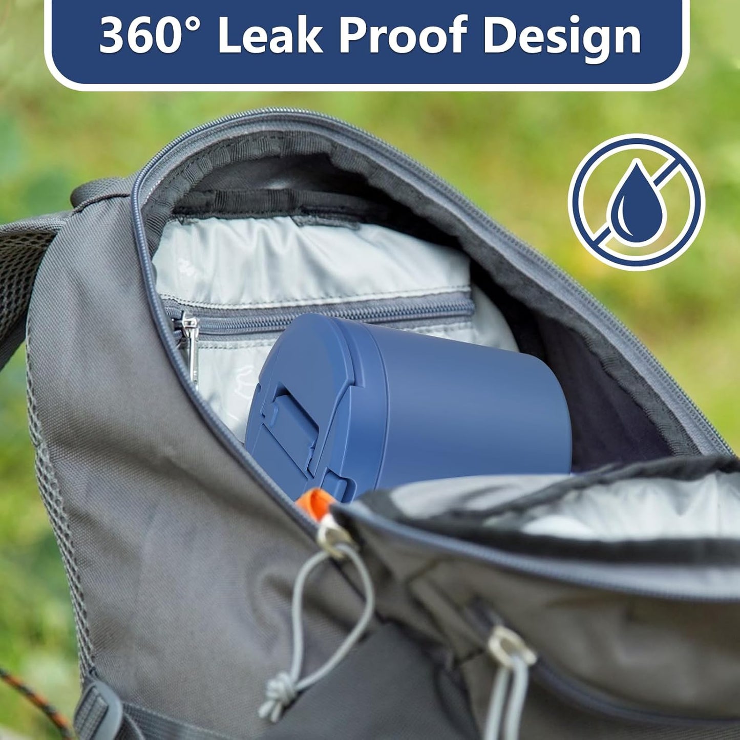 Thermo for Hot Food, Soup Thermo for Adults 40oz Lunch Containers Wide Mouth, Insulated Food Container Leak Proof Vacuum Stainless Steel With Carry Handle and Spoon BPA Free