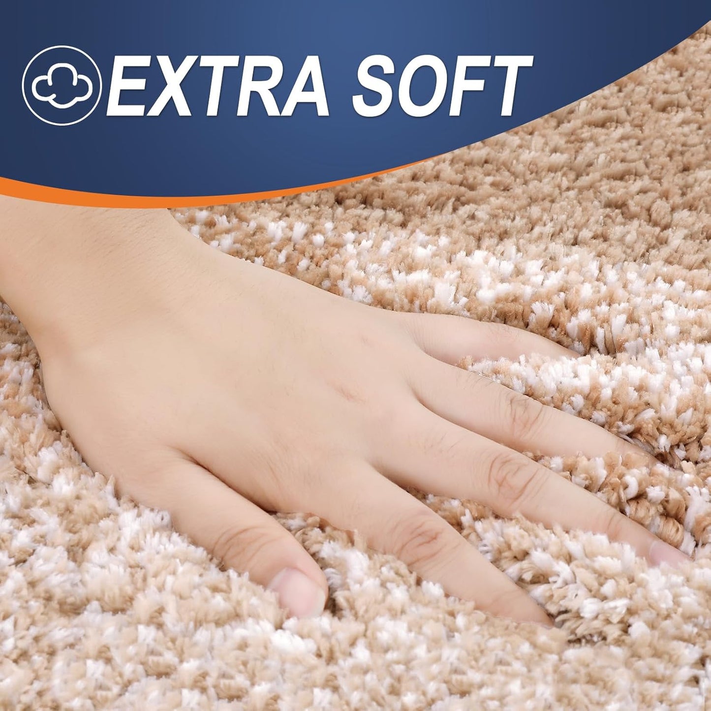 OLANLY Bathroom Runner Rugs 70x24, Extra Soft Absorbent Microfiber Bath Rugs, Rubber Backing, Quick Dry, Machine Washable Bath Mats for Bathroom Floor, Tub and Shower, Home Decor Accessories, Beige