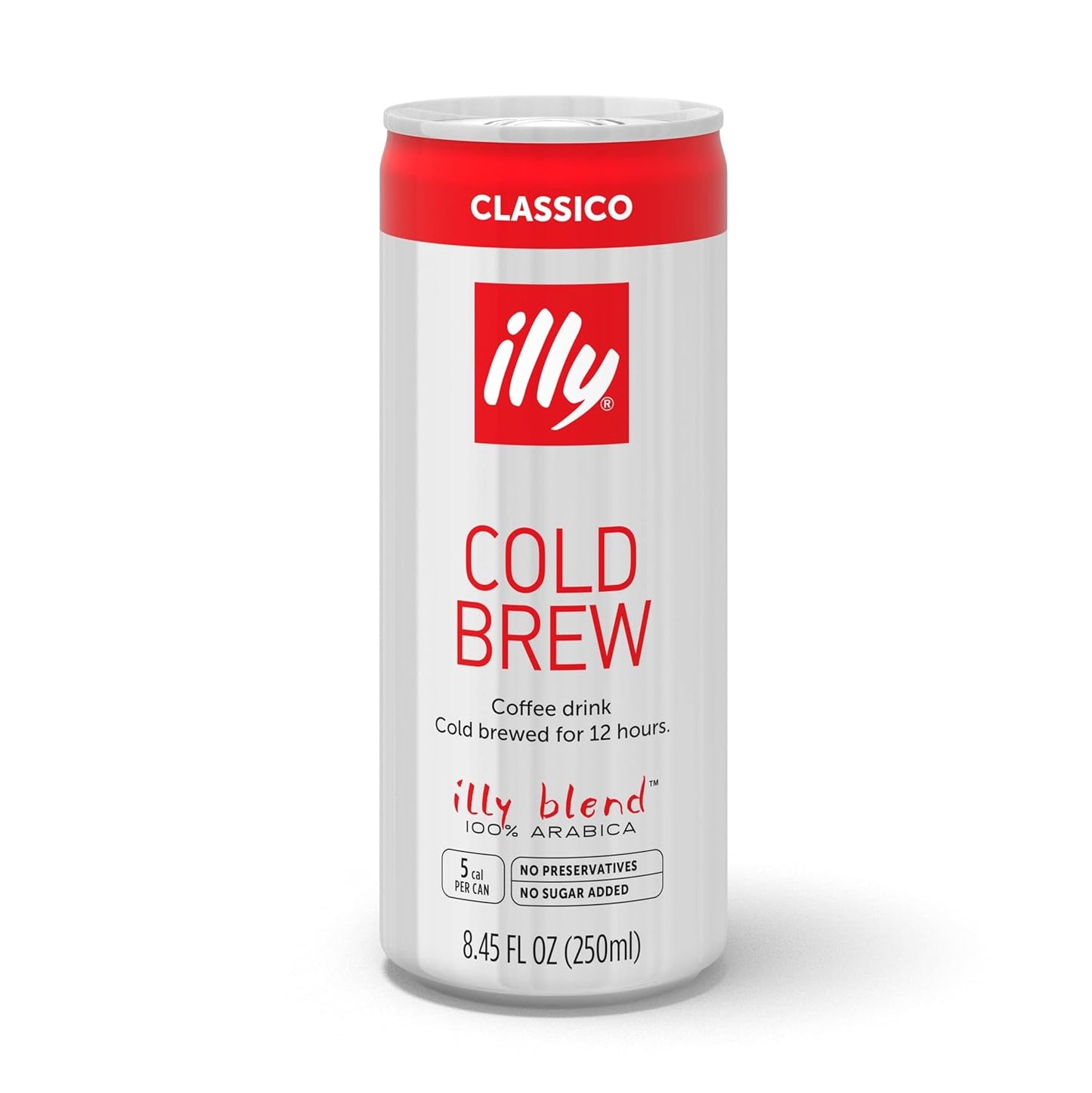 illy Ready To Drink Cold Brew Coffee - 100% Arabica, Smooth & Refreshing Taste - Convenient, Easy To Carry Cans - 8.5 oz., 12 Pack