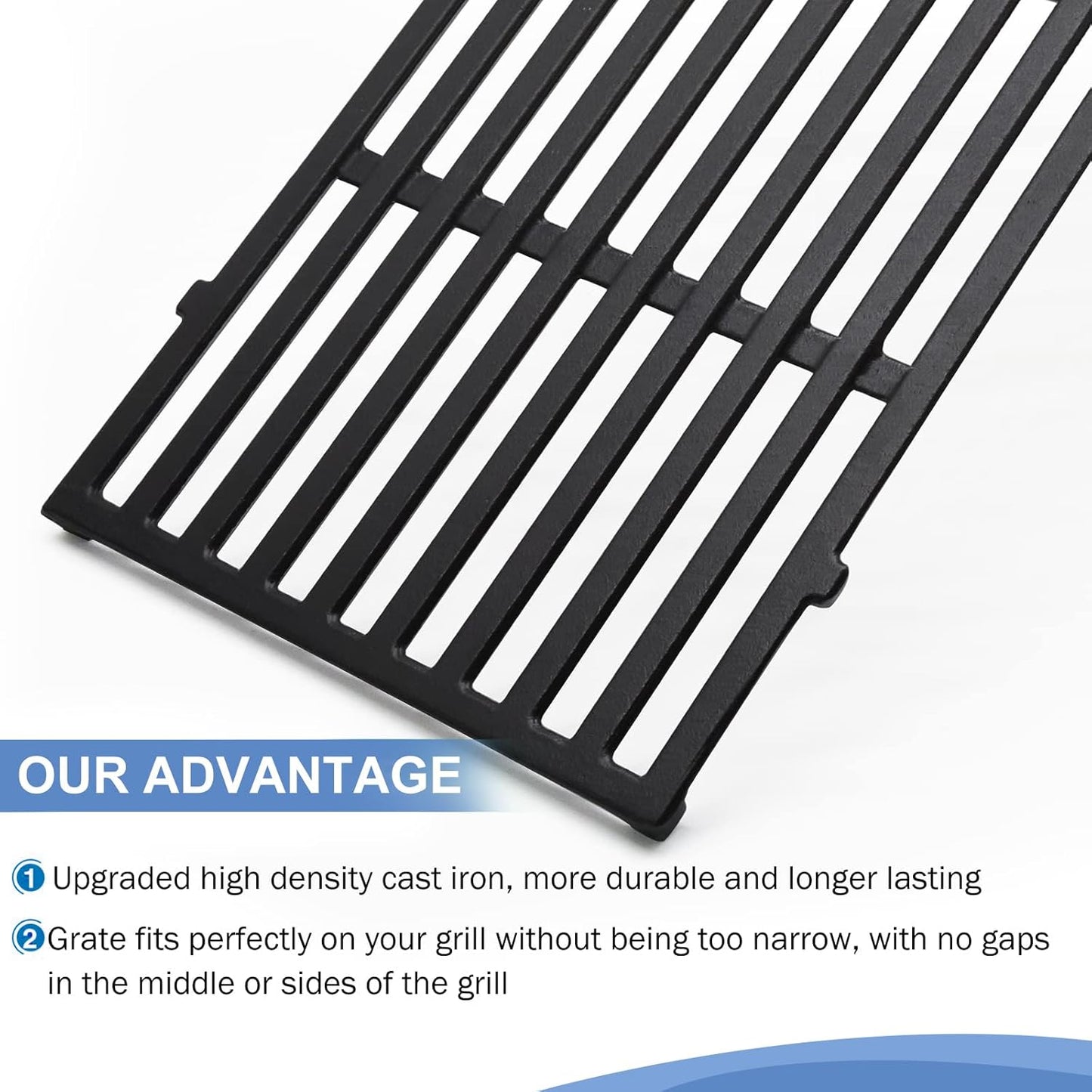 Criditpid Grill Replacement Parts for Weber Spirit I/II 200 with Front Control, Stainless Steel 7635 Flavorizer Bars, 69785 Burners & 7637 Grid Grates for Weber Spirit E210, E220, S210, S220 Grills.