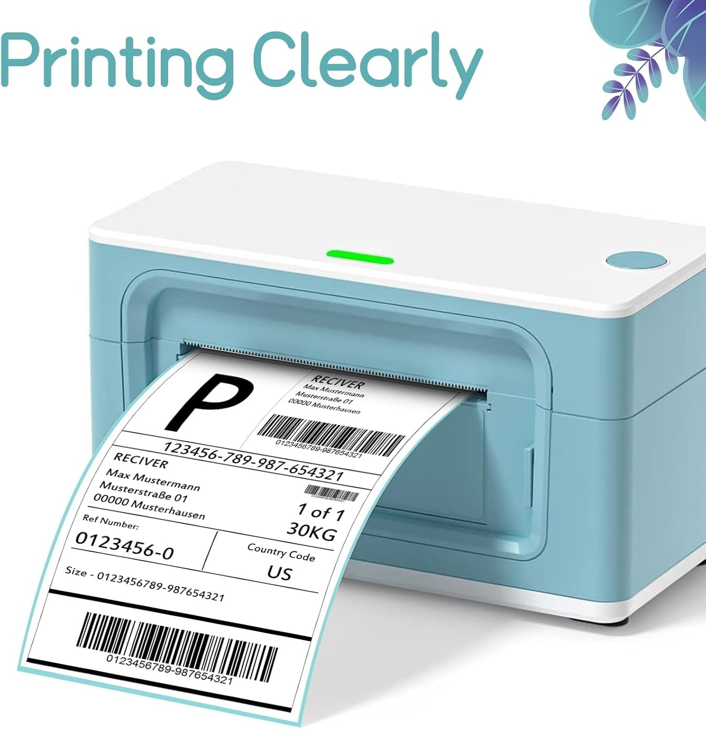 FungLam 4'6' Thermal Shipping Labels - Compatible with Rollo, Munbyn, Zebra, iDPRT, JADENS - 250 Labels/Roll, 6 Rolls
