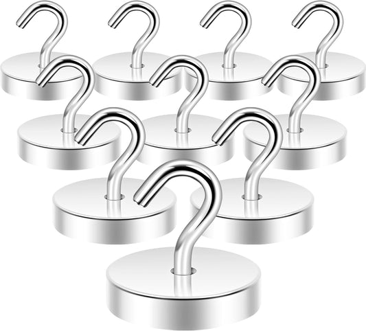 Neosmuk Magnetic Hooks, Cruise Ship Essentials, 100lb+ Heavy Duty Magnetic Hooks for Cruise Cabins, Refrigerator, Grill, Hanging, and Travel | Extra Strong Must-Haves Magnet Hook,Gold
