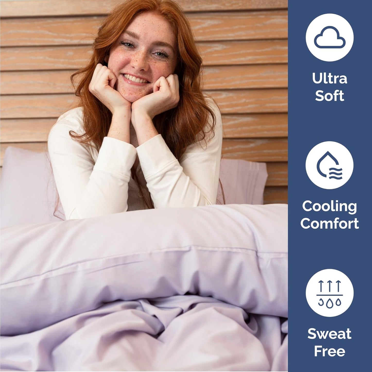 Twin Size 3 Piece Sheet Set - Comfy Breathable & Cooling Bed Sheets Set - Hotel Luxury Bedding for Women, Men, Kids, Teens, Boys & Girls - Deep Pockets, Soft, Wrinkle Free - Oeko-Tex - Light Lavender