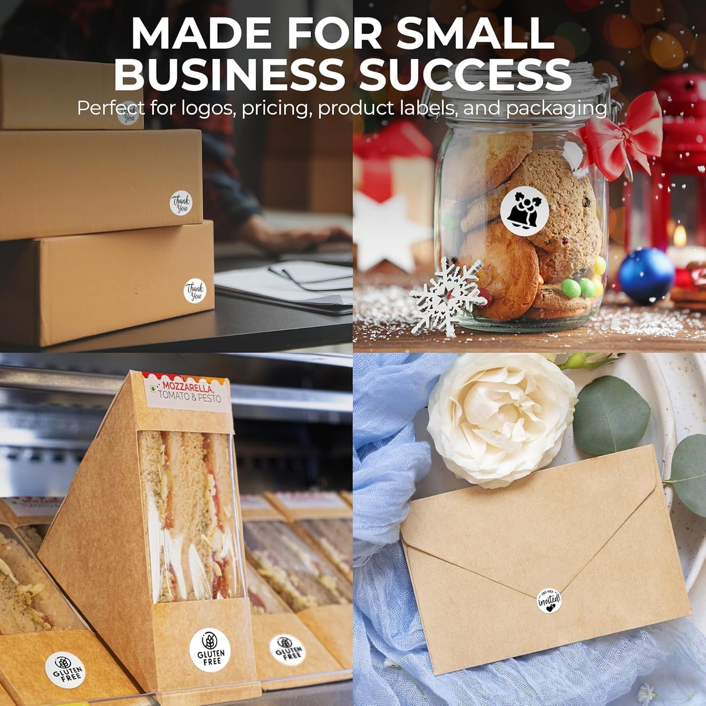 Perco White 1-Inch Perforated Circle Dot Thermal Sticker Labels — 735 Stickers/Roll, Direct Thermal Printer Compatible—with Permanent Adhesive for Color Coding, Garage Sales, Crafts—Made in USA