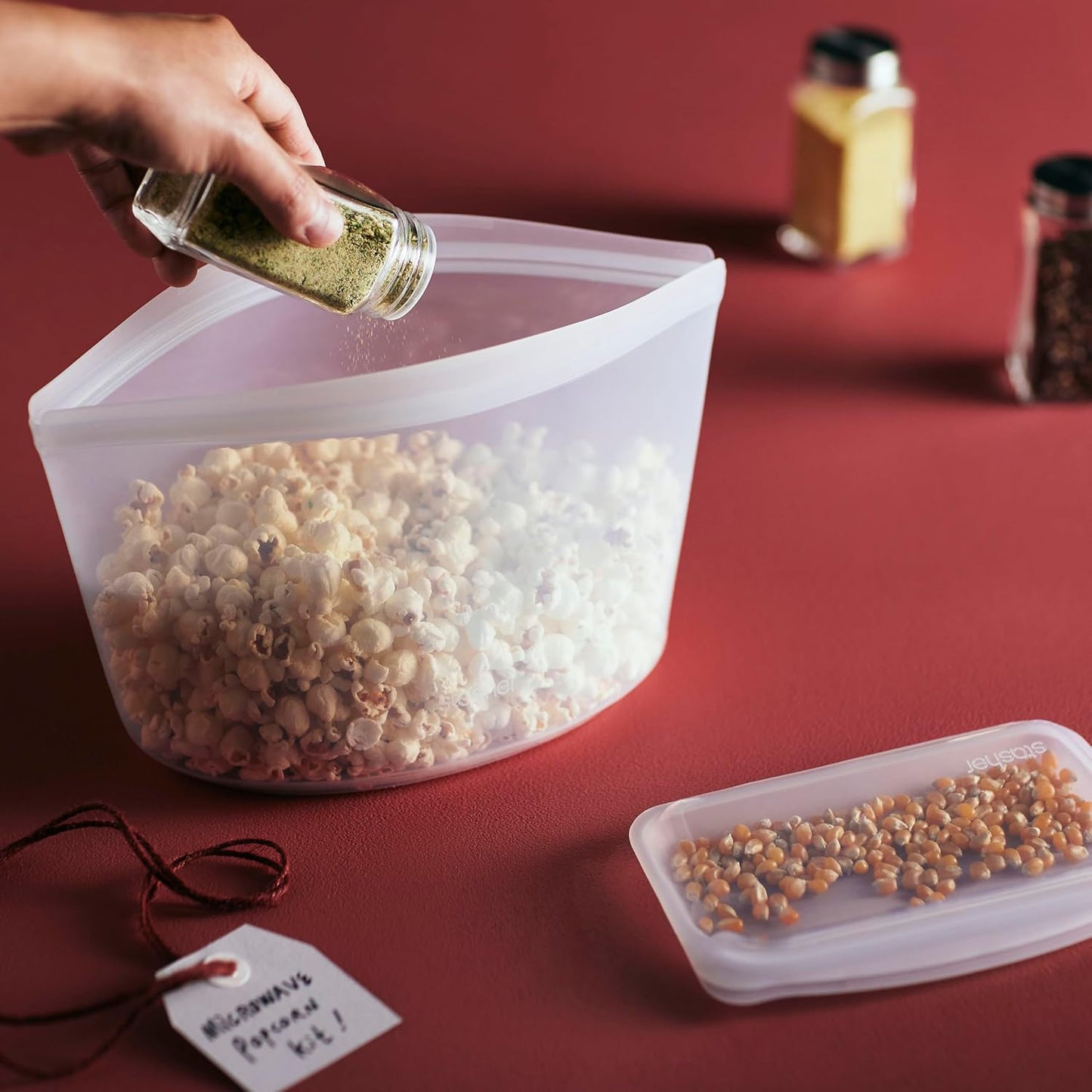 Stasher Premium Silicone Reusable Food Storage Bowl, Blue, Microwave, Sous Vide, Dishwasher, Oven and Freezer Safe, BPA Free, Leak-free, Eco-friendly, 8-Cup Bowl