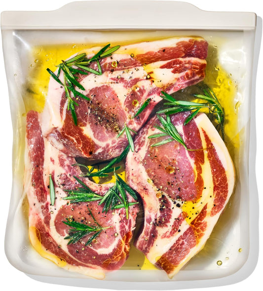 OXO Good Grips Silicone Reusable Bag – Gallon Bag (128 oz) - Oat