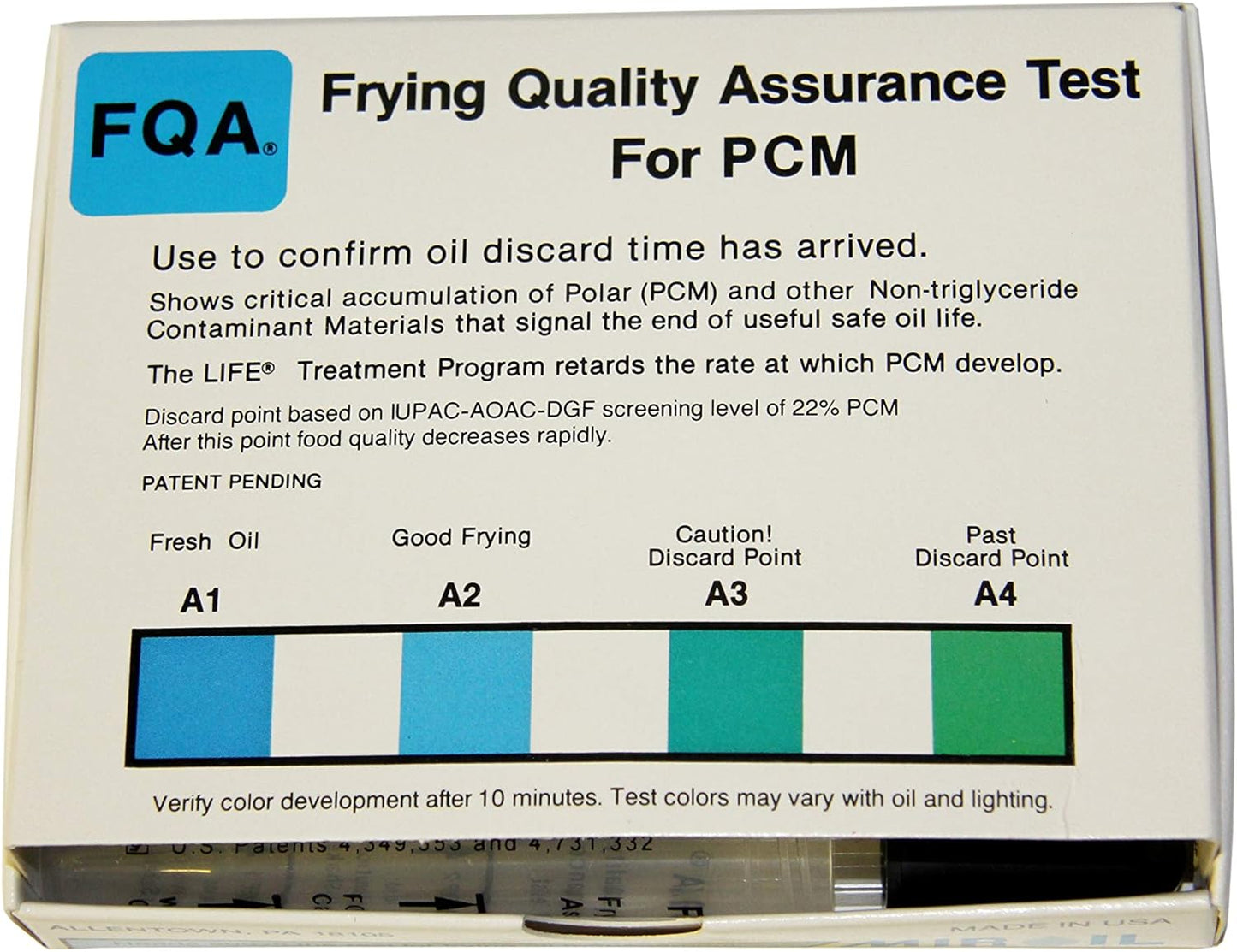 MirOil Frying Oil Test Kit for Polar Contaminant Material, 12 Test Pack, 3-Minute Fryer Oil Test Kit for PCM, Cooking Oil Quality Assurance Test, MirOil 12PCM Monitor Fryer Oil in Kitchen & Restaurant
