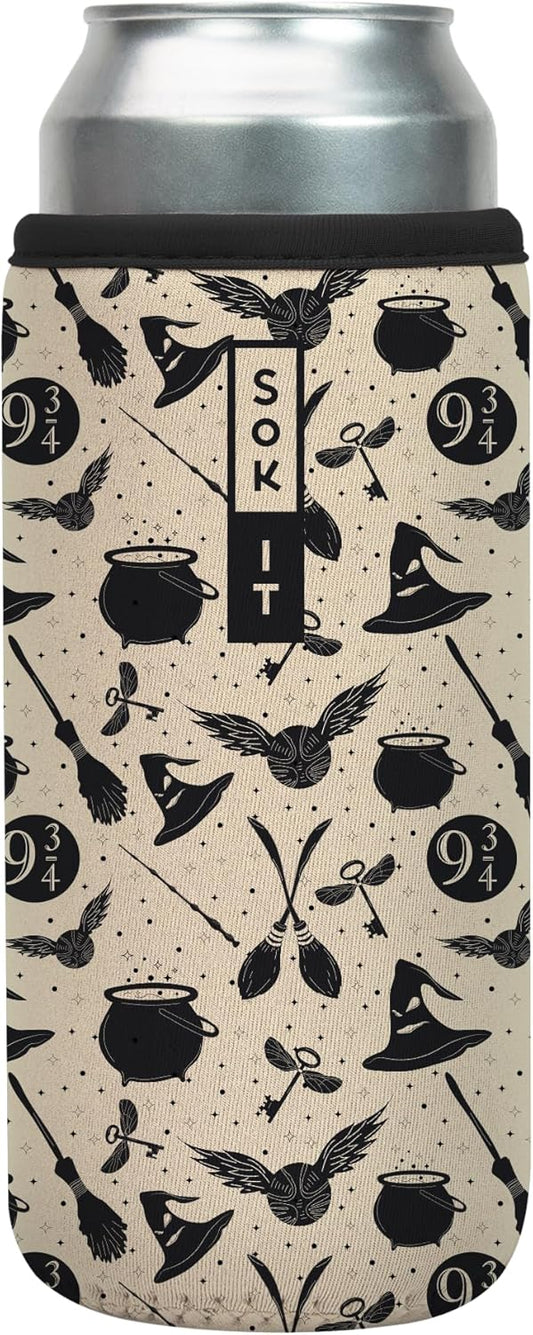 Sok It CanSok Sleeve for Beer & Soda Insulated Neoprene Cover (Wizard's Walk, 25oz Can Sleeve)