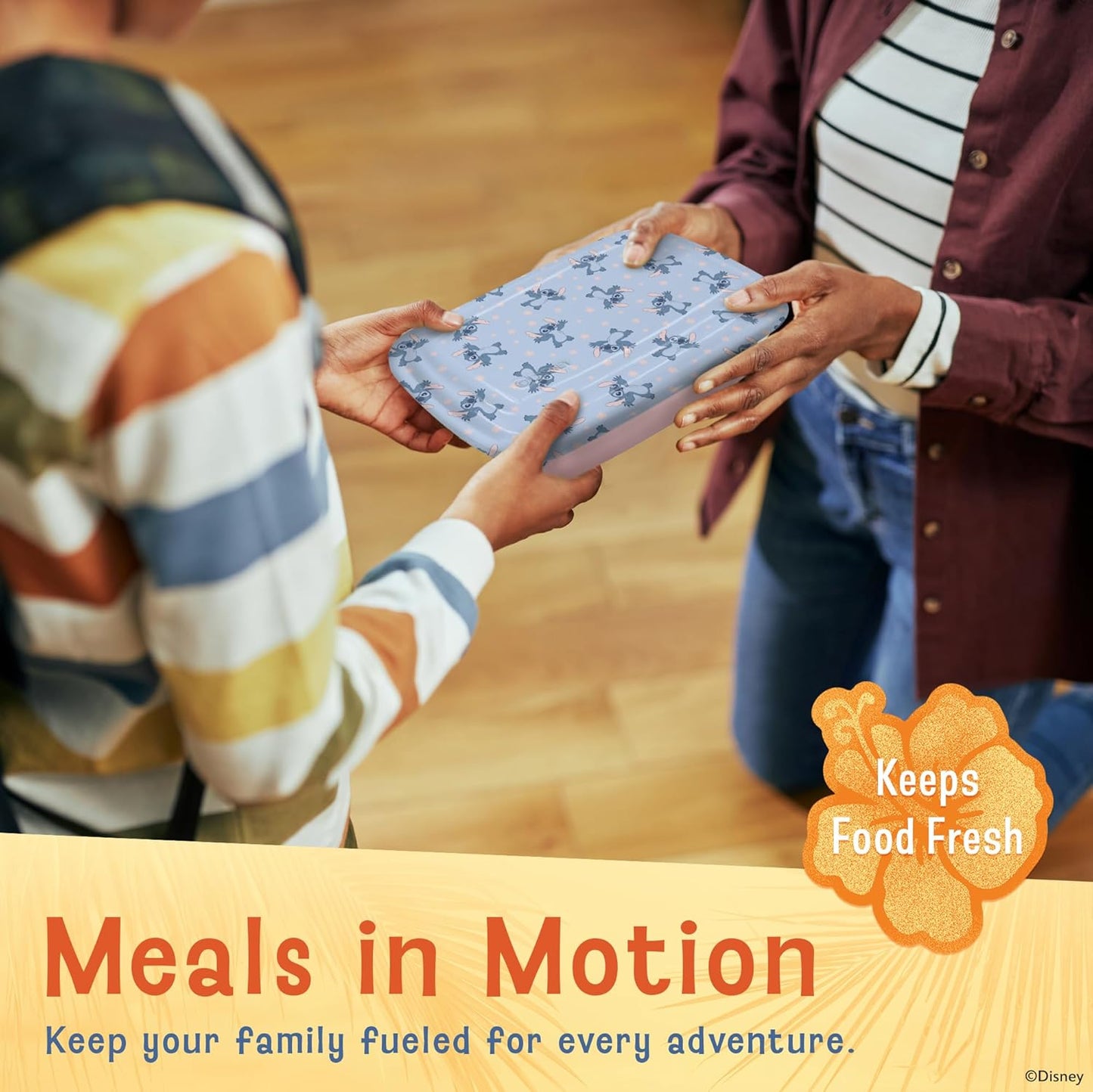 Disney Meal Prep Containers - 20-Piece Reusable Food Containers with Lids - Freezer, Microwave & Dishwasher Safe - Featuring Mickey & Minnie, Lilo & Stitch