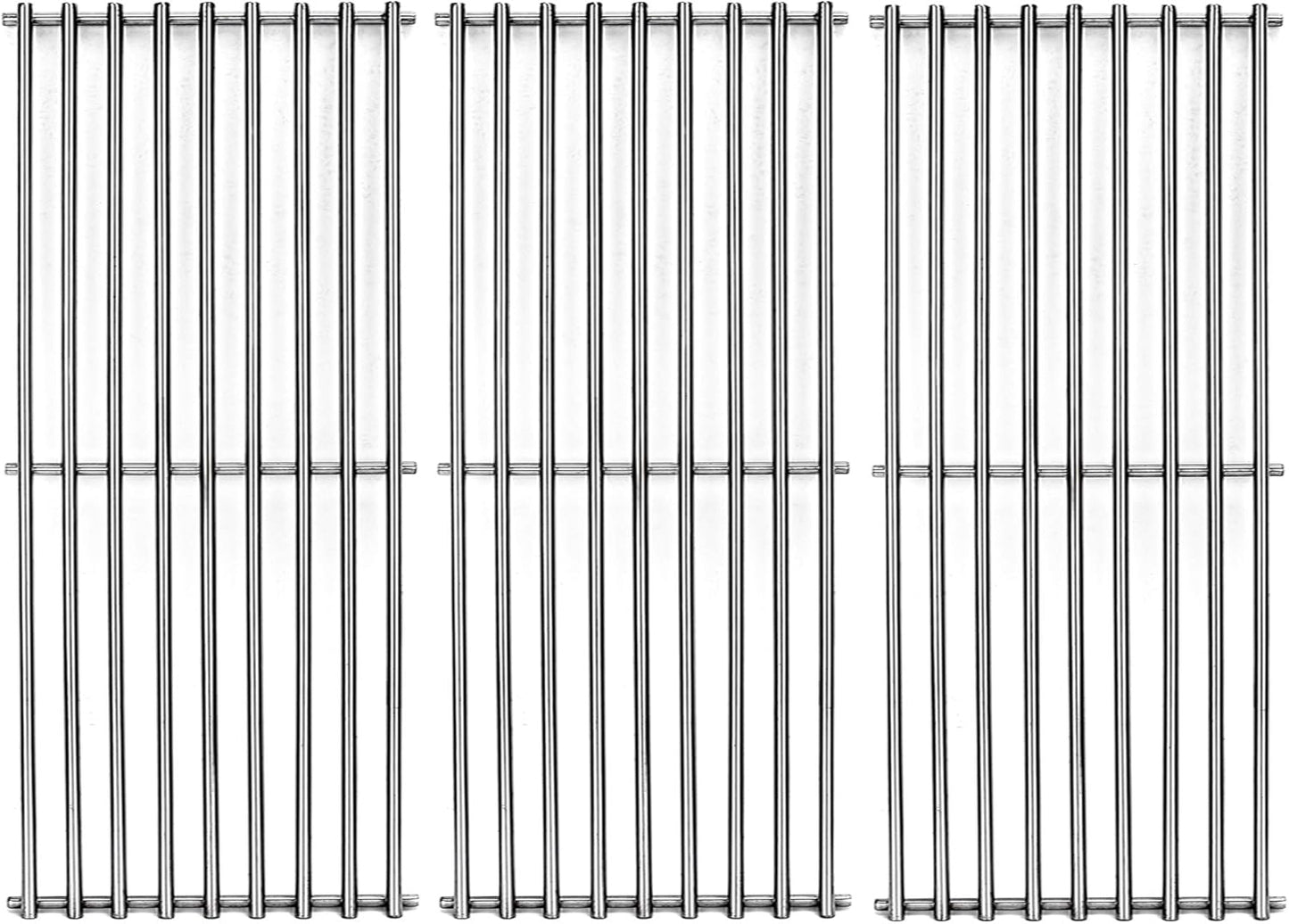 S6505A (3-Pack) 19 3/4" Stainless Steel Cooking Grid Grates Replacement for Chargriller 3001, 3008, 3030, 4000, 5050, 5252,King Griller 3008 5252 Set of 3