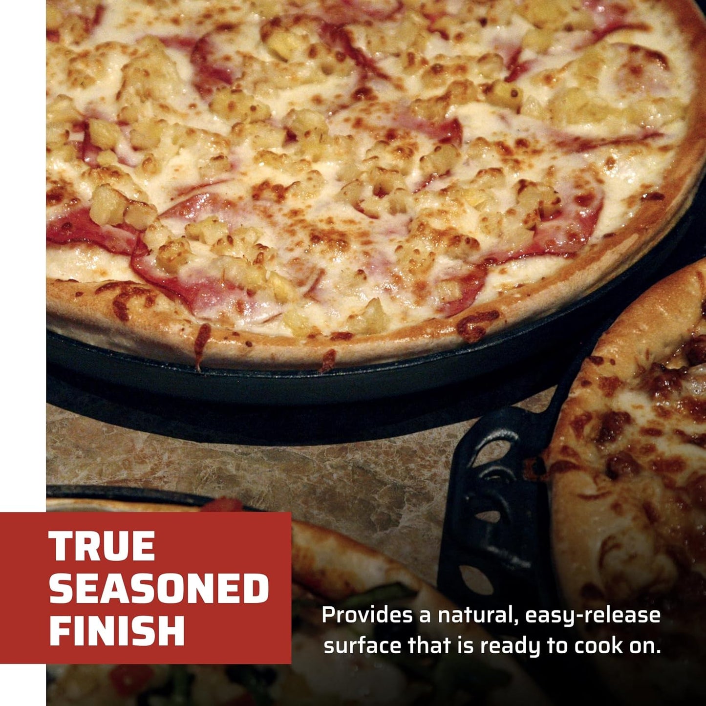 Camp Chef 14-Inch Cast Iron Pizza Pan, 14 inches, Black