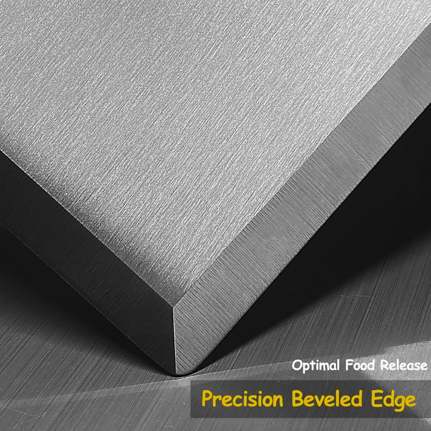 Professional Metal Spatula for Cast Iron Skillets and Flat Top Grills, Full Tang Silicone Handle,Thickened Stainless Steel Blade, Smash Burger Spatula Turner for Flipper, Cooking, BBQ, 5 x 2.75 Inch