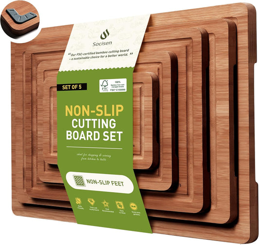 Bamboo Cutting Board Set Non Slip Feet Over Sink Best Grandpa Grandfather Elder Men Father Day Grandparents Great Papaw Peepaw Grampy Pawpaw Granddad Happy Birthday Christmas Xmas