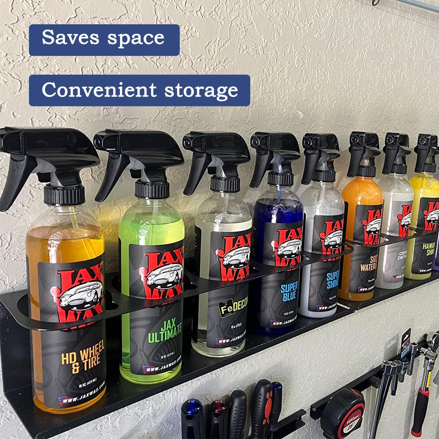 Spray Can Holder Organizer Aerosol Can Rack Wall Mount Spray Paint Storage Fit For Garage And Workspace (Pack of 2)