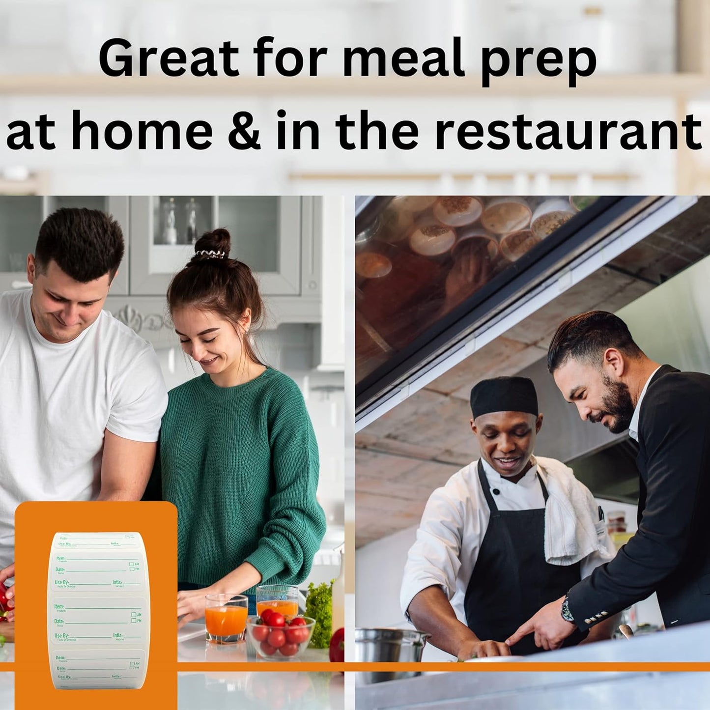 2x1 Removable Food Labels for Containers, 500 Freezer Food Labels Stickers, Bottle Labels for Storage Bins, Sticker Labels for Food Containers, Removable Labels Easy Peel Off (500, Green)