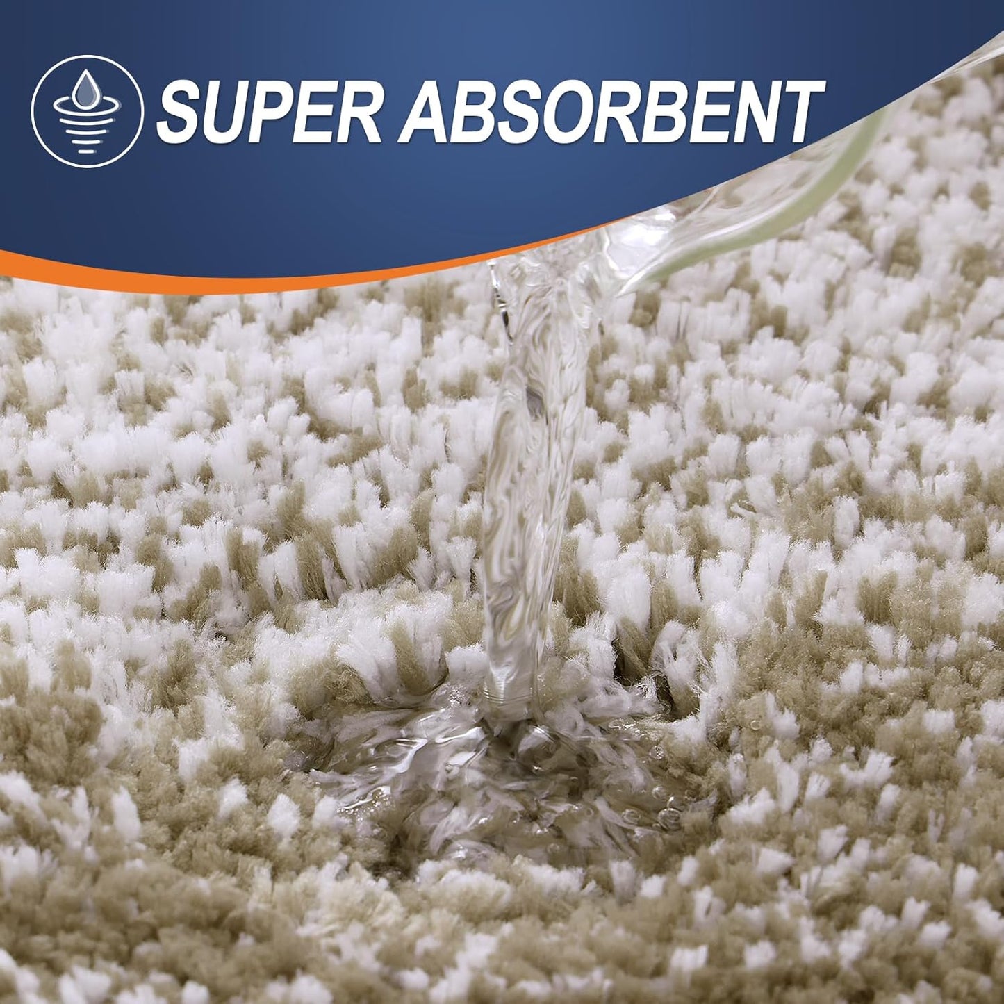 OLANLY Bathroom Runner Rugs 54x24, Extra Soft Absorbent Microfiber Bath Rugs, Rubber Backing, Quick Dry, Machine Washable Bath Mats for Bathroom Floor, Tub and Shower, Home Decor Accessories, Coffee