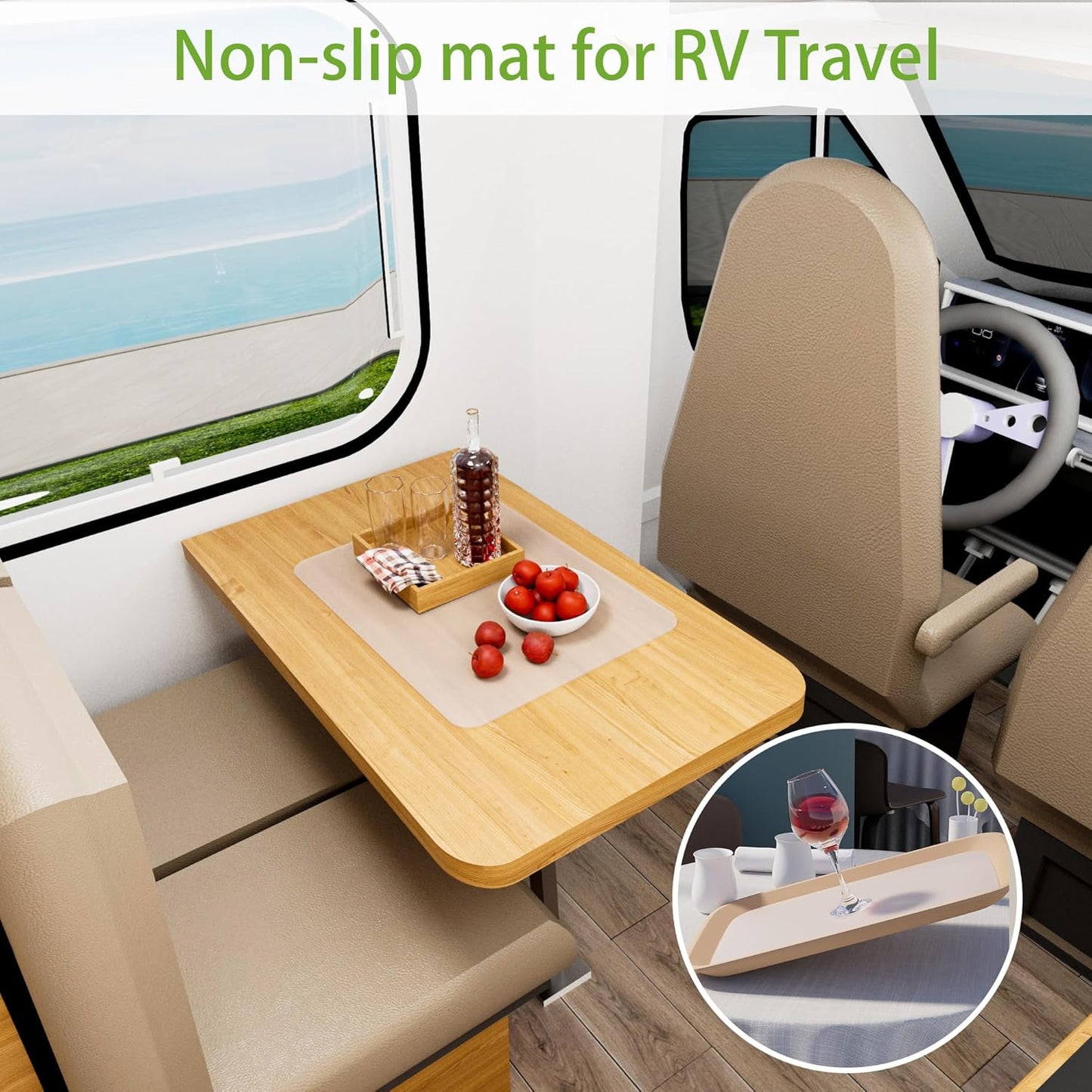 4 Pack Silicone Mats for Kitchen Counter: Translucent 10.24 x 14.2 inch (1 MM Thick) - Non-Slip Countertop Protector Liner - Heat Resistant Non-Stick Baking Mat for Pastry