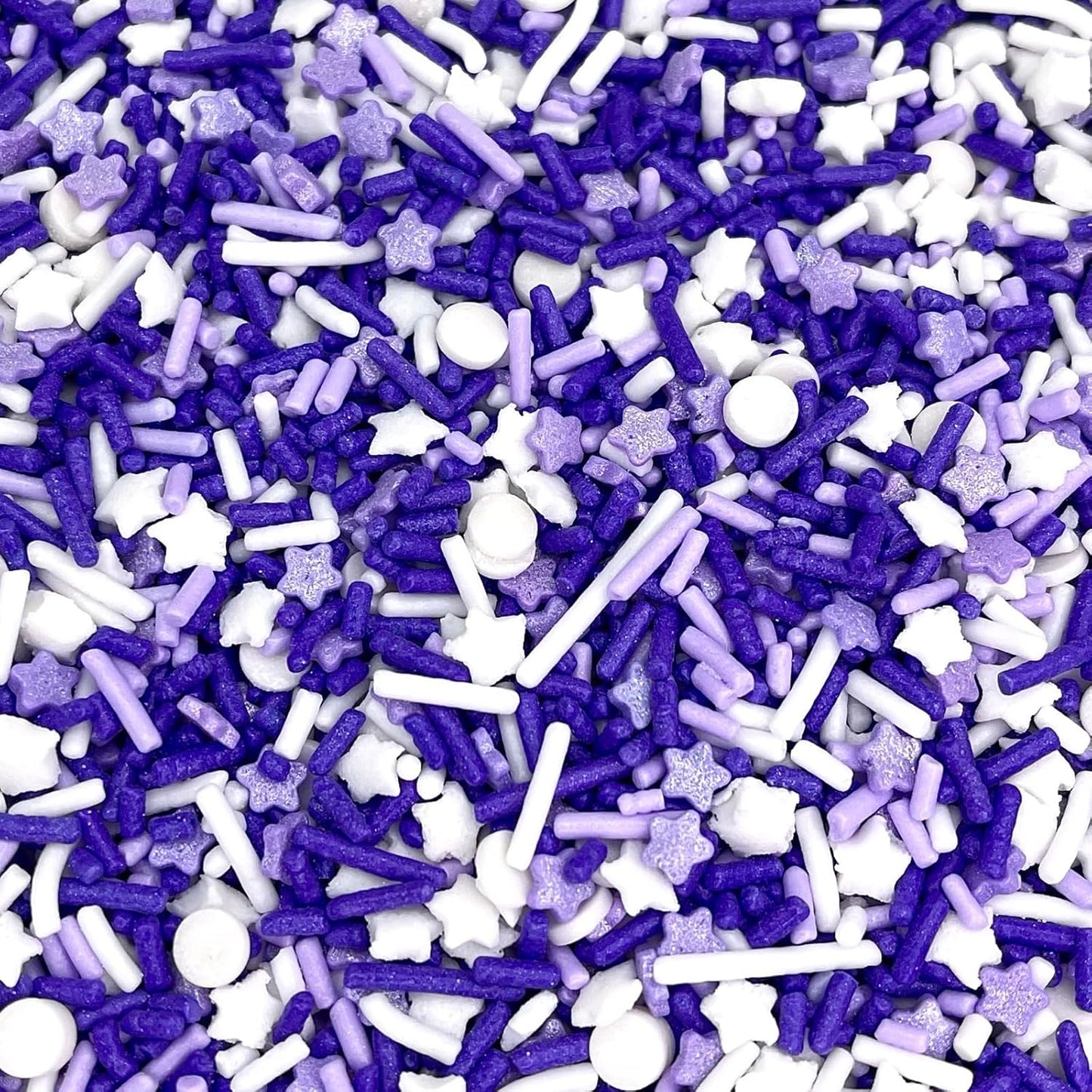 Manvscakes Sprinkles- Edible Cake and Cupcake Sprinkles with Assorted Shapes and Sizes, Purple Sprinkle Mix for Cookies, Ice Cream, Cake and Cupcake Decorating