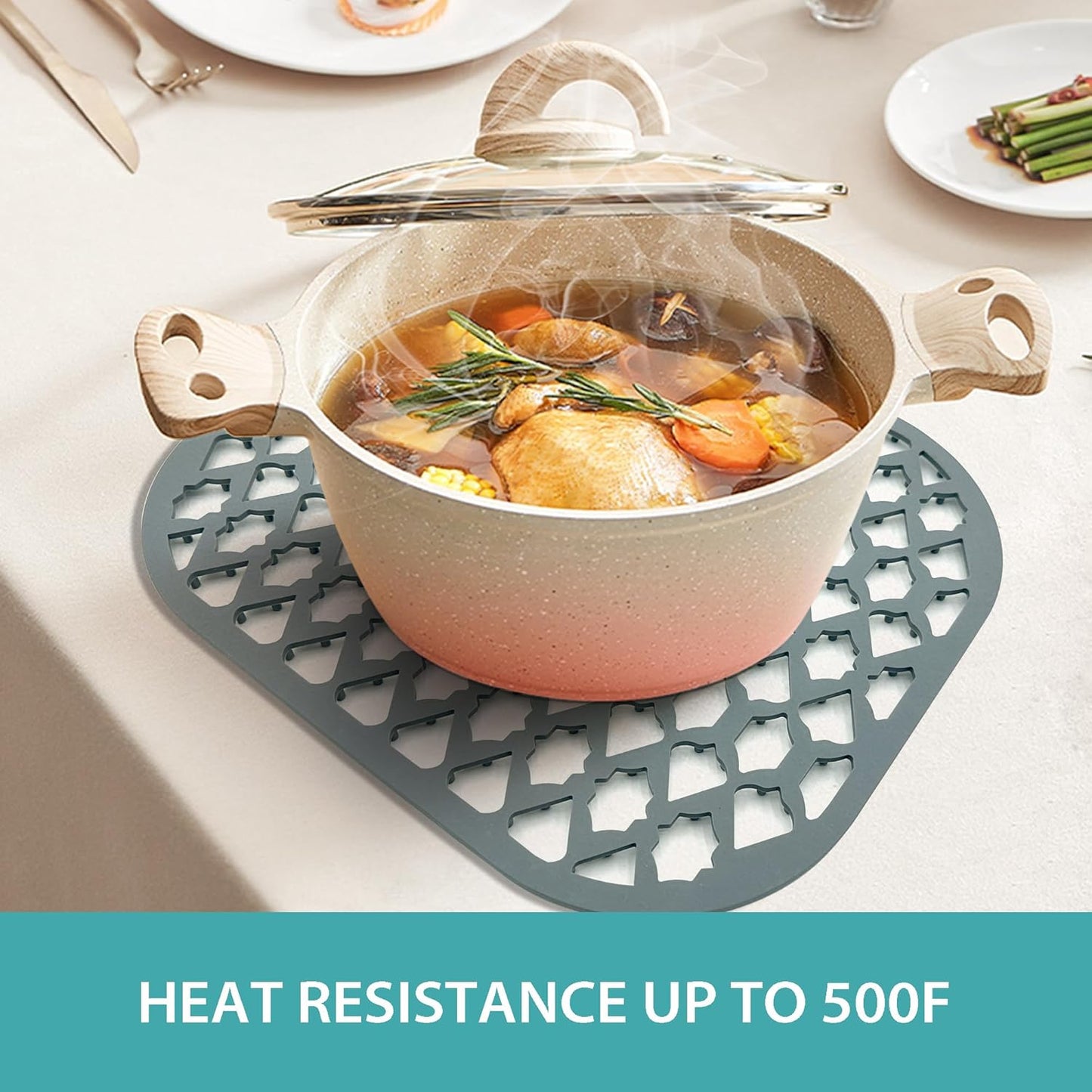 Sink Protectors for Kitchen Sink 13x11, Large Silicone Sink Mats Grid for Bottom of Farmhouse Stainless Steel Sink (2 Packs)