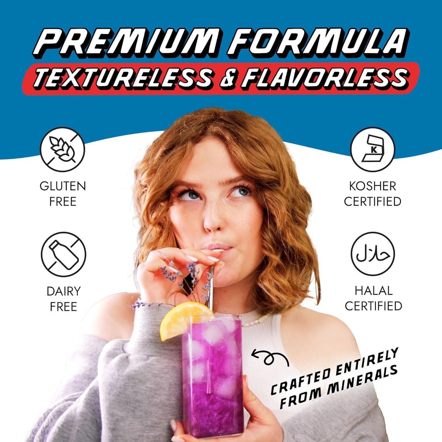 MONÉGASQUE Ocean Blue Edible Glitter for Drinks 10g – Blue Edible Glitter for Cakes & Beverage - Champagne & Halloween Cocktail Drink Shimmer Flakes - Food Decorating & Cake Decorations Spray