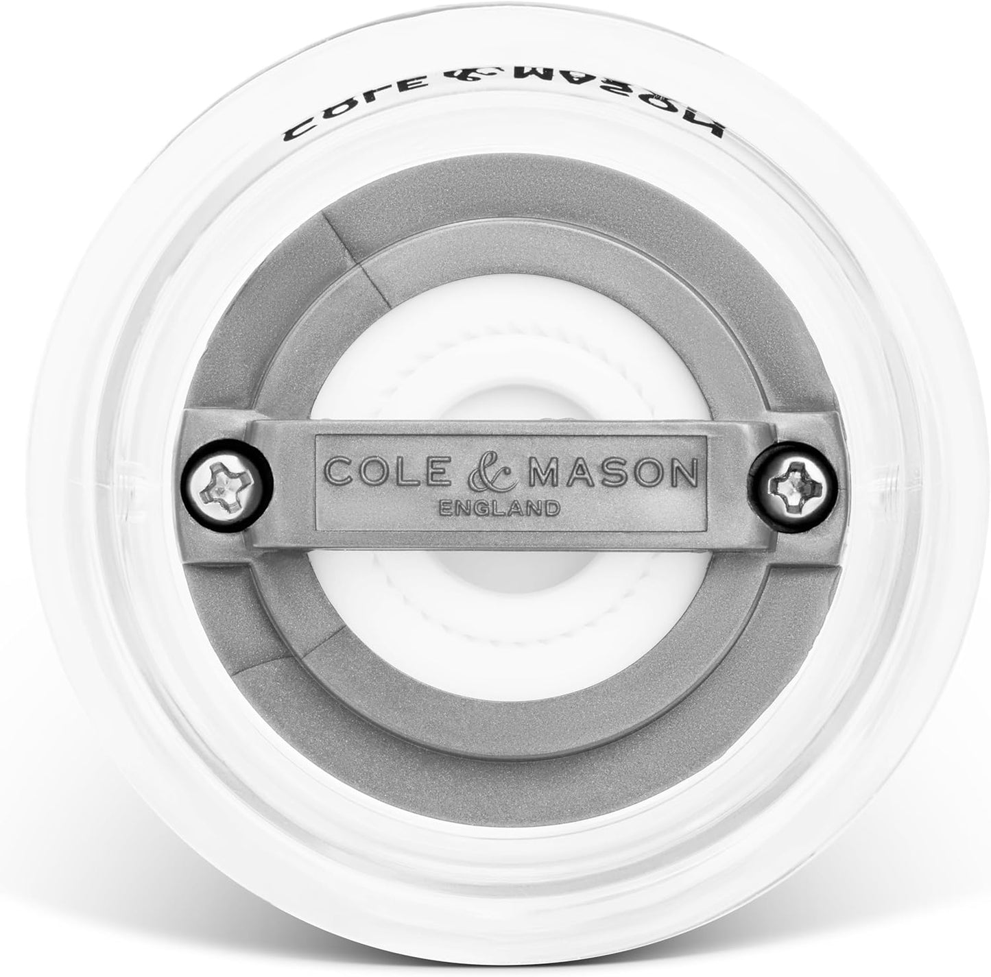 Cole & Mason Bromley Salt Mill, 6" - Salt Grinder with Ultra-Sharp Grinding Mechanism - Flavor-Enhancing Salt Shaker - Refillable Mill with Adjustable Grinding - Acrylic, Salt Mill