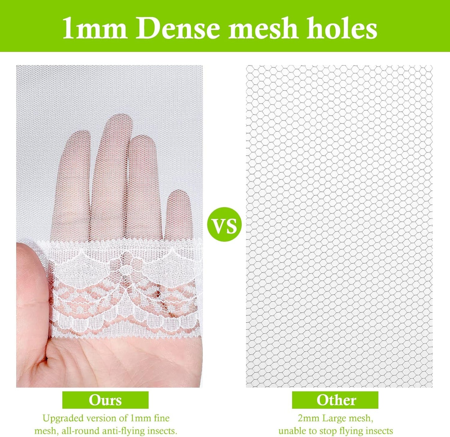 8 Pack 2 Size Mesh Food Covers for outside, 2 Jumbo and 6 Large Cake Cover Net for Indoor/Outdoor, Picnic Accessories Fruit Cover Tent Keeping Out Flies Bugs Mosquitos