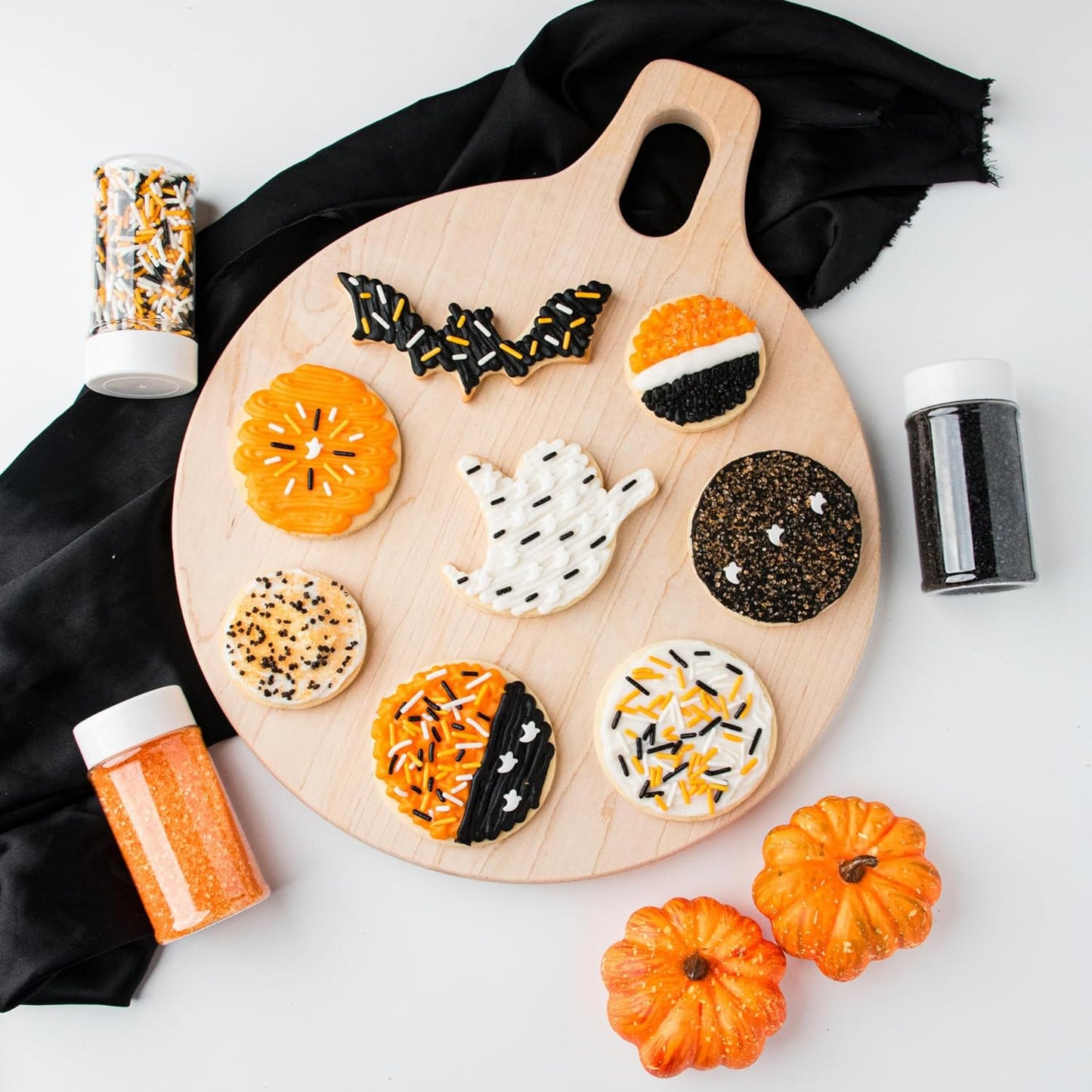 Sweets Indeed Sprinkles, 4 Pack, Edible Sprinkle Mix, Perfect for Cake Decorations, Baking, Ice Cream, Cookies, Cupcake Topper (Natural Halloween)