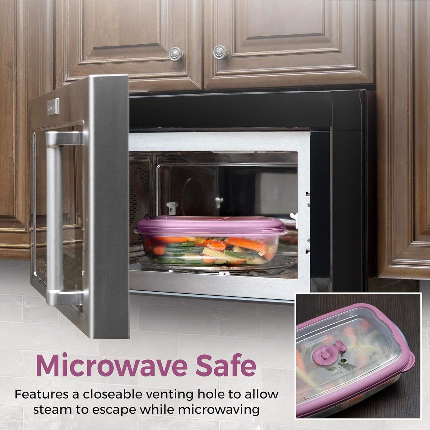 Tribello Freezer To Microwave 8-Piece Leak-Proof Meal Prep Containers Reusable, 33 Oz Food Storage Containers With Lids and Steam Vents, Airtight On The Go Lunch Containers, Dishwasher Safe, BPA-Free