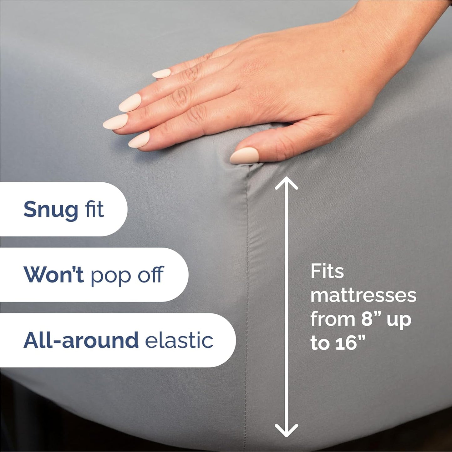 King Size 4 Piece Sheet Set - Comfy Breathable & Cooling Bed Sheets Set - Hotel Luxury Bedding for Women, Men, Kids, Teens, Boys & Girls - Deep Pockets, Soft and Wrinkle Free - Oeko-Tex - Steel Blue