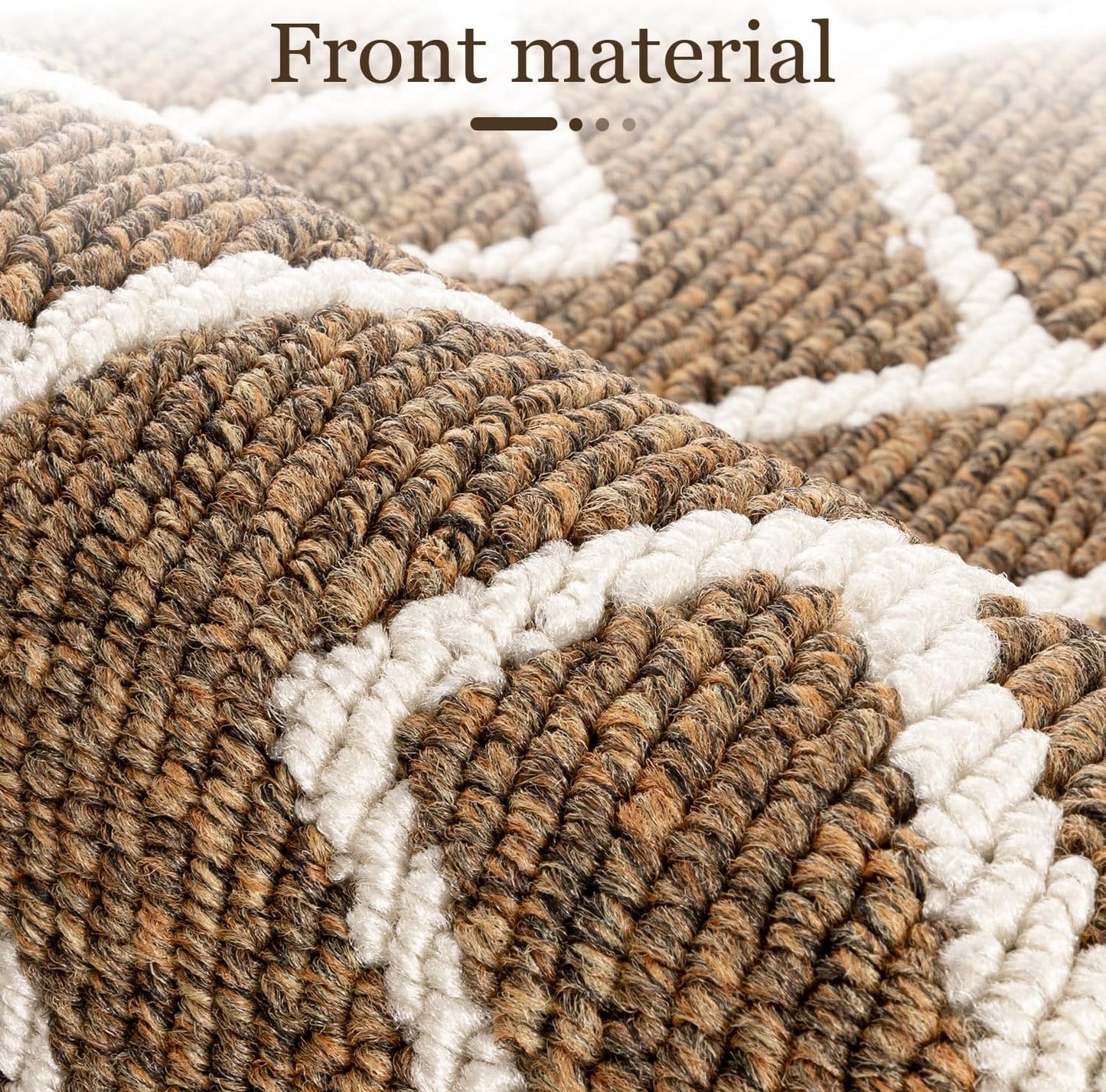 hicorfe Kitchen Rugs and Mats Sets,Super Absorbent Polypropylene Non-Slip Rug,Soft Comfort Floor Mat,Washable for Kitchen,Hallway,Office,Sink,Laundry(20" x 31.5",Brown)