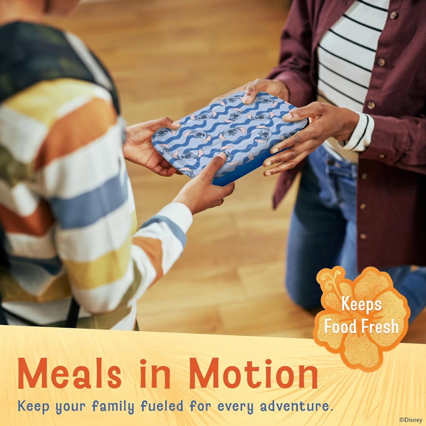 Disney Meal Prep Containers - 20-Piece Reusable Food Containers with Lids - Freezer, Microwave & Dishwasher Safe - Featuring Mickey & Minnie, Lilo & Stitch