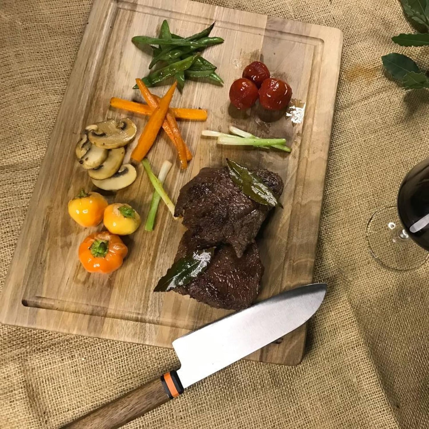 Pennsylvania Woodworks Walnut Wood Cutting Board with Juice Well, 17 x 14 inches, Made with premium US Walnut wood in the USA