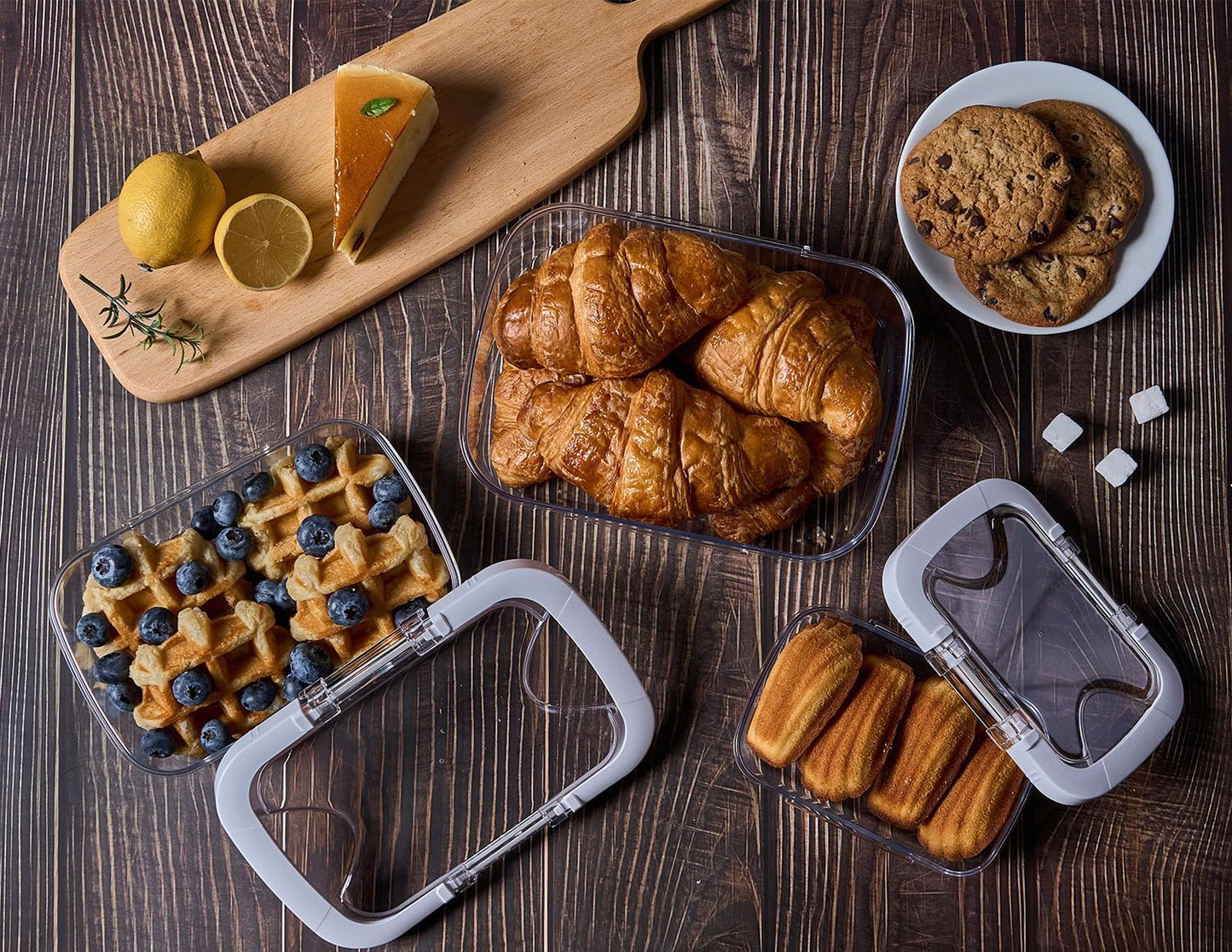 Felli Duo Loc Meal Prep Container Reusable for Fridge, Leak Proof Stackable Kitchen Tupperware Set for Leftovers Food Storage Fruit Travel Lunch Snack, Small & Large Box (Fridge Organizer 12pk)