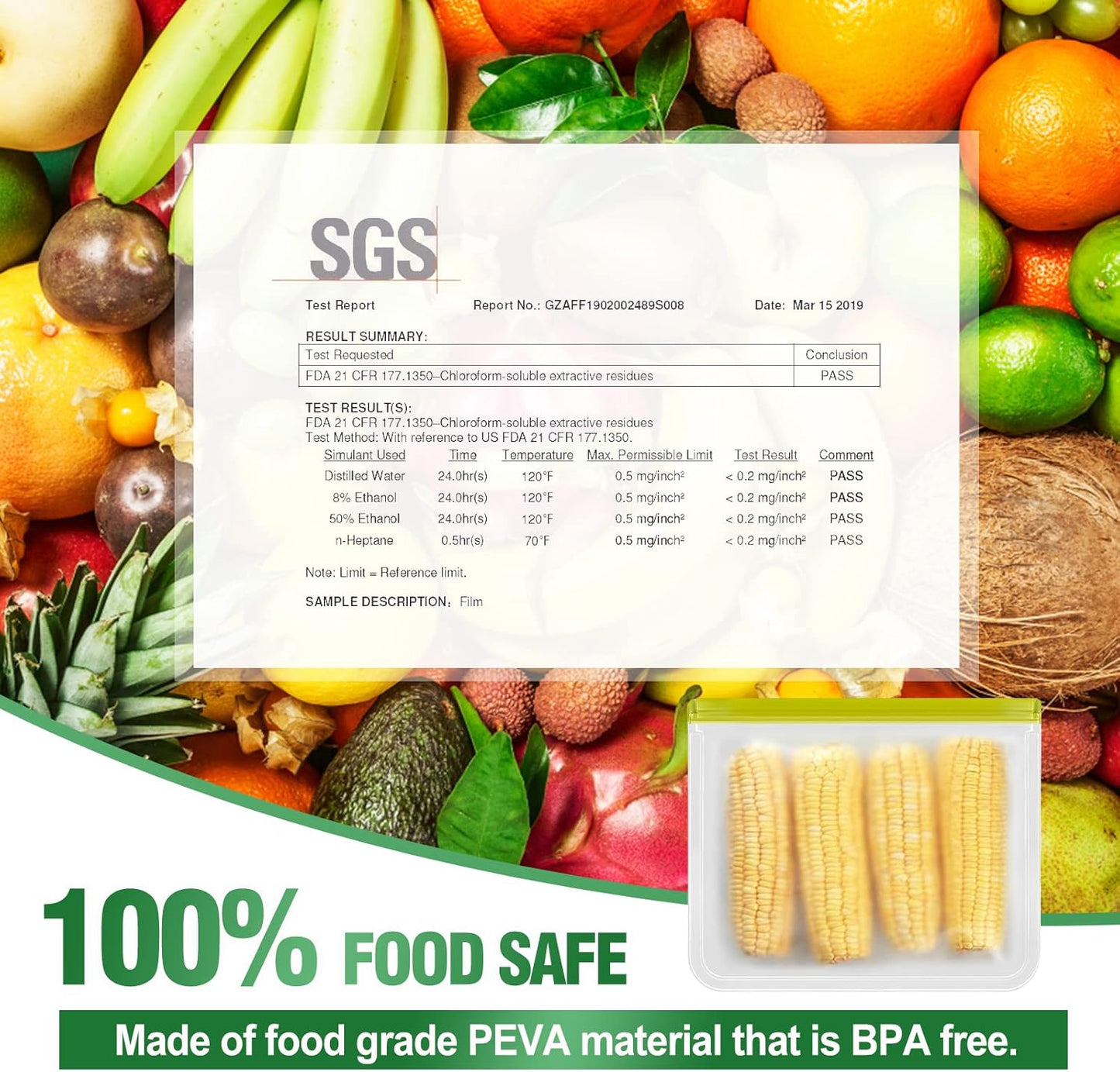 Reusable Freezer Bags - 10 Pack Sandwich Bags BPA Free, Leakproof, Extra Thick | Food Storage Bags for Freezer, Meal Prep, Travel, Kitchen, Salad & Marinate