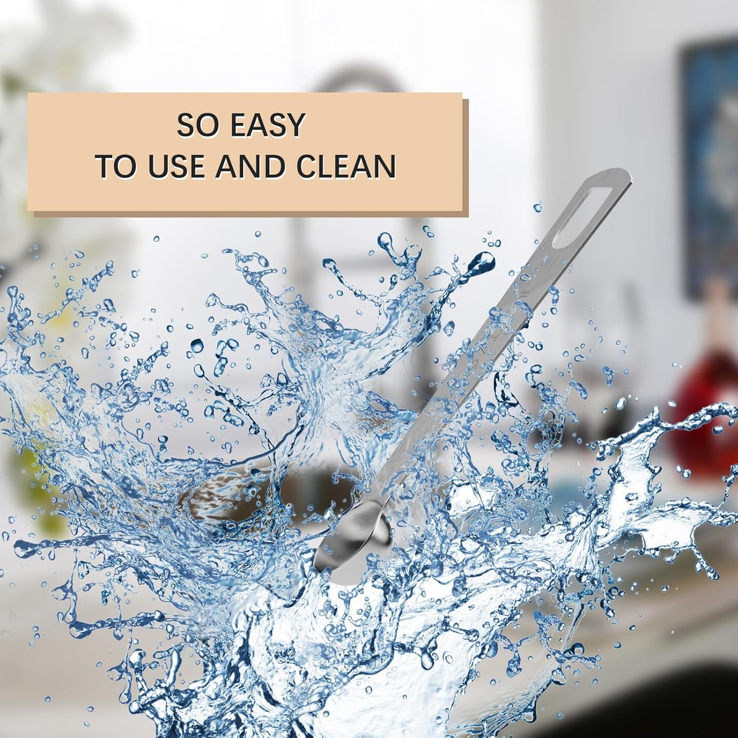 5PCS 1/4tsp (1.25ml) Single Measuring Spoon, Stainless Steel Individual Teaspoons Only