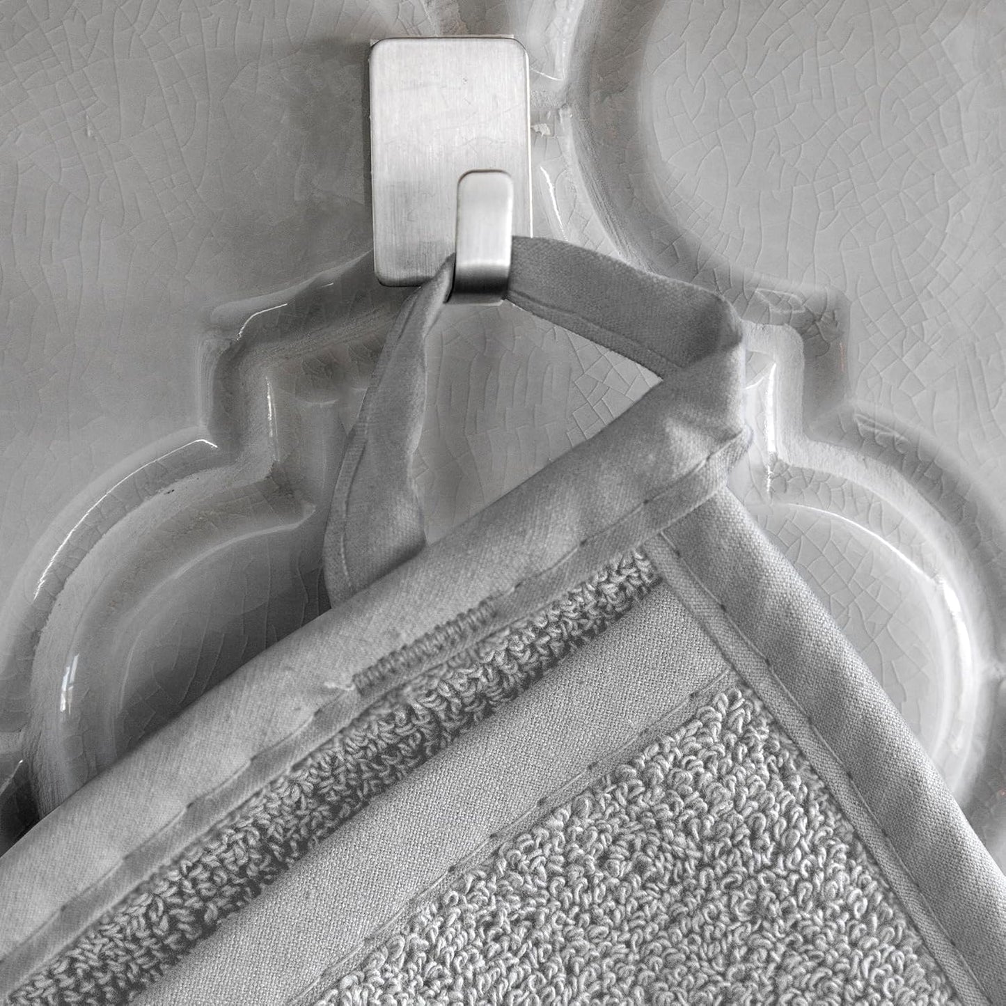 RITZ Terry Pocket Mitt & Hot Pad: Unparalleled Heat Resistant, Durable 100% Cotton – Ergonomically Designed for Optimal Grip – Easy-Care Machine Washable – 2-Pack, Titanium