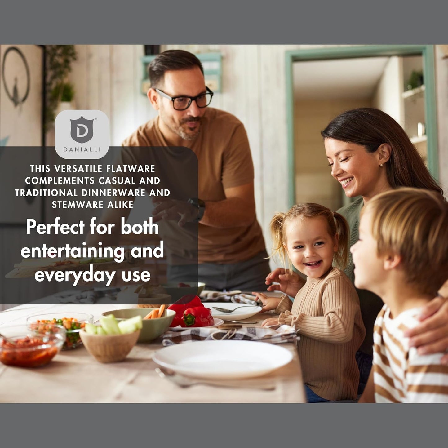 Hammered Silverware Set | Premium 18/10 Stainless Steel Flatware Service for 6 | Heavy-Duty & Dishwasher Safe | Built to Last (30-Piece, Marettimo Hammered)