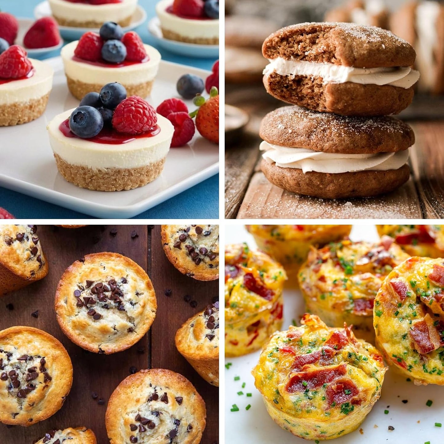 Sakolla 3 Pack Muffin Top Pans, 6 Cavities Silicone Egg Molds for Breakfast Sandwiches, Whoopie Pies, Hamburger Bun, English Muffins, Tarts, Corn Bread (Brick Red) ﻿ ﻿