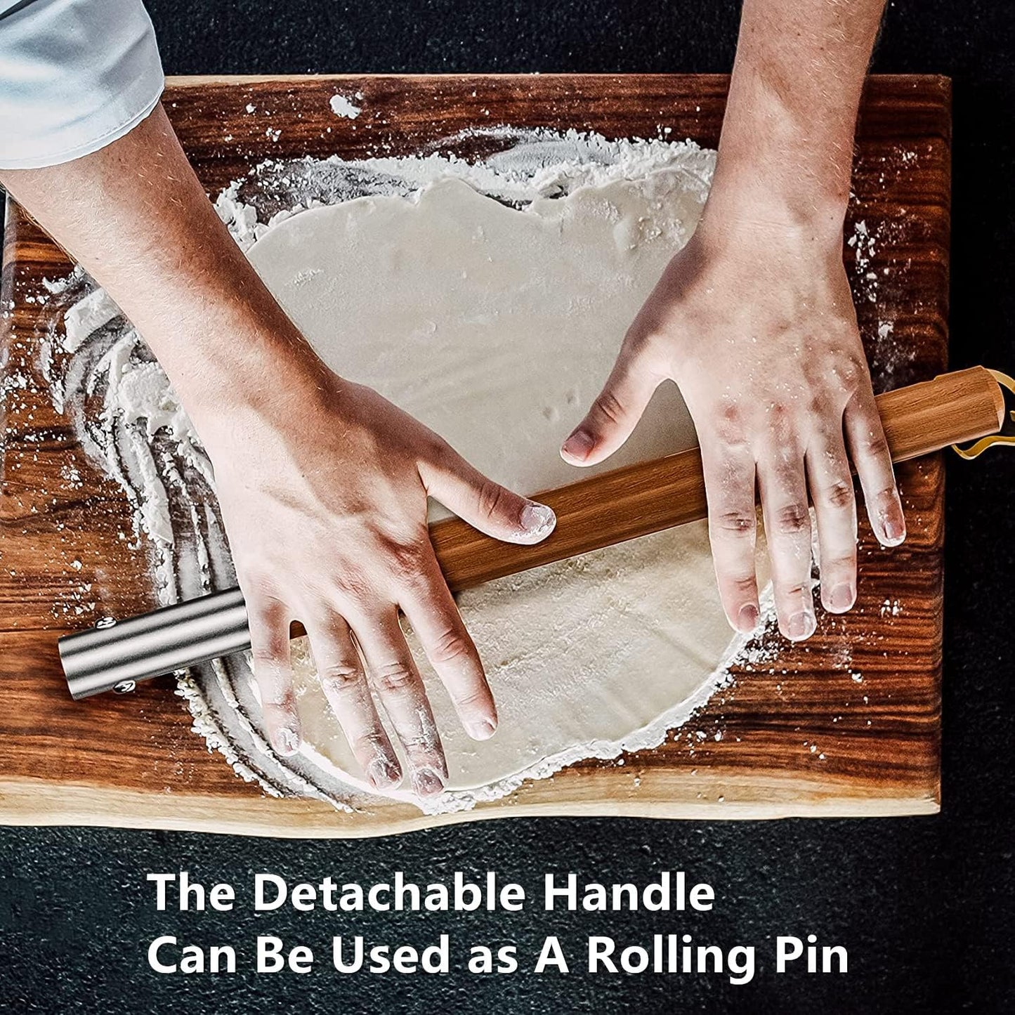 Q Pizza Perforated Aluminium 12x14in Round Pizza Peel, Gold, Aluminum, Non-Stick, Easy to Clean, Suitable for All Occasions