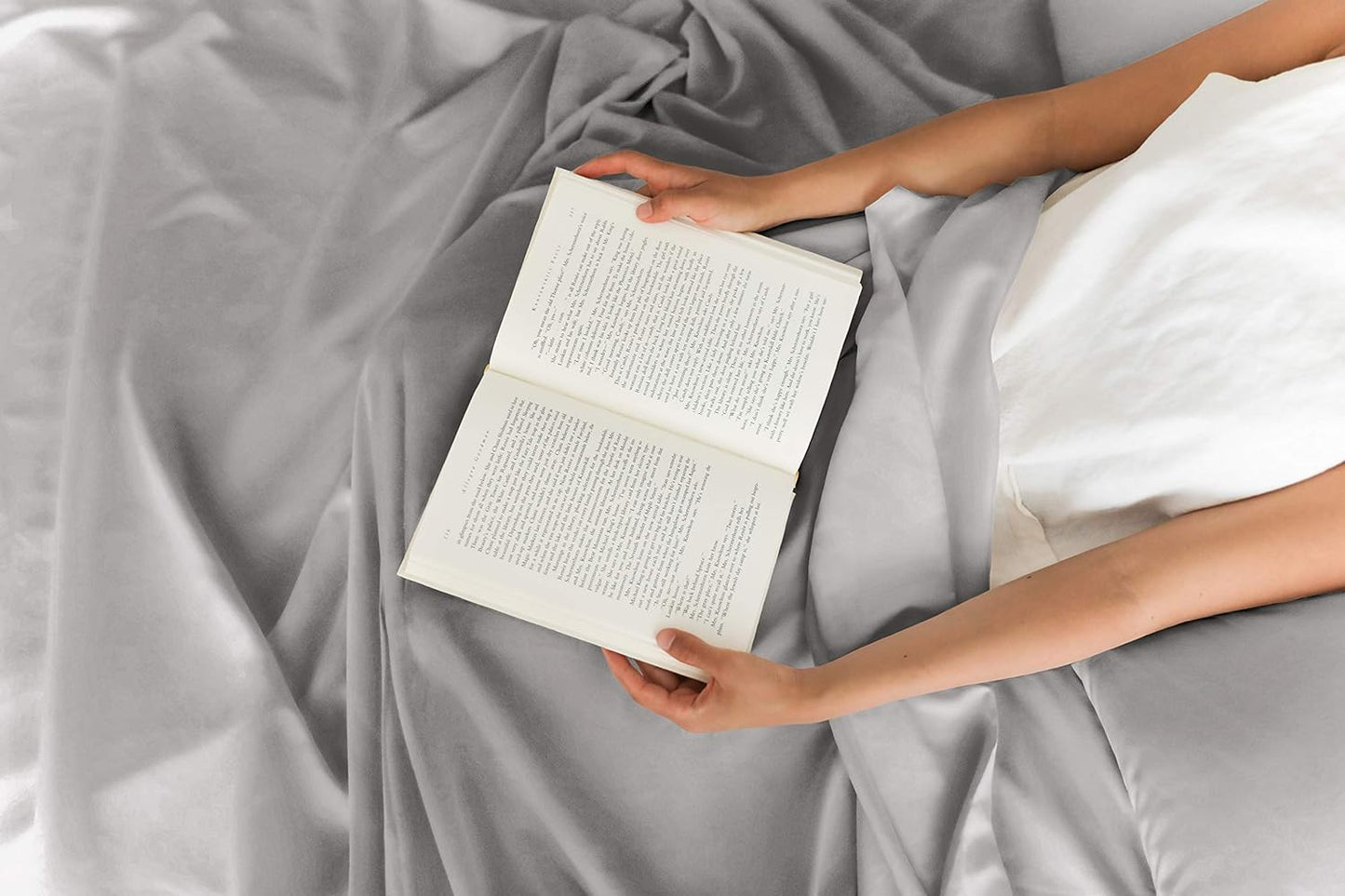 Full Size 4 Piece Sheet Set - Comfy Breathable & Cooling Bed Sheets Set - Hotel Luxury Bedding for Women, Men, Kids, Teens, Boys & Girls - Deep Pockets, Soft and Wrinkle Free - Oeko-Tex - Light Grey