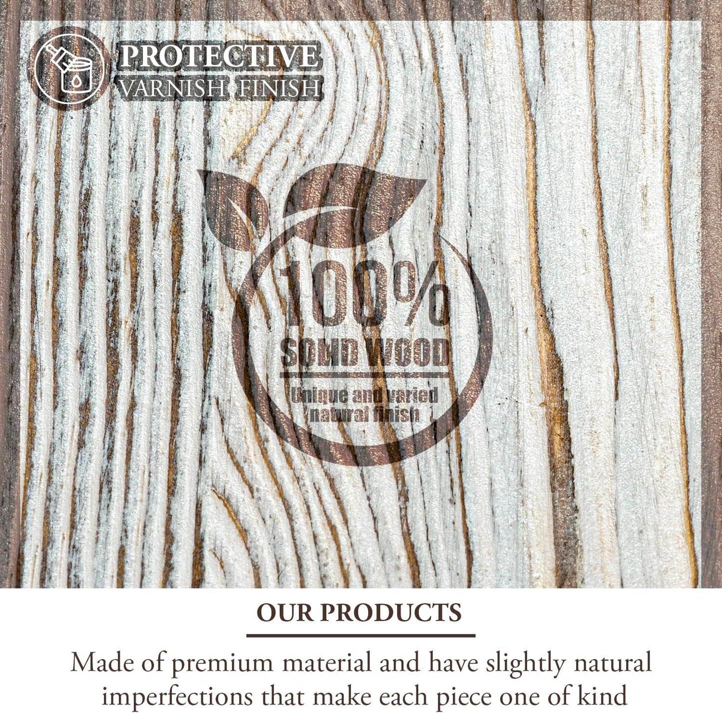 MyGift Wine Barrel Design Kitchen Utensil Holder Crock, Vintage White Washed Solid Wood Cooking Utensils Organizer