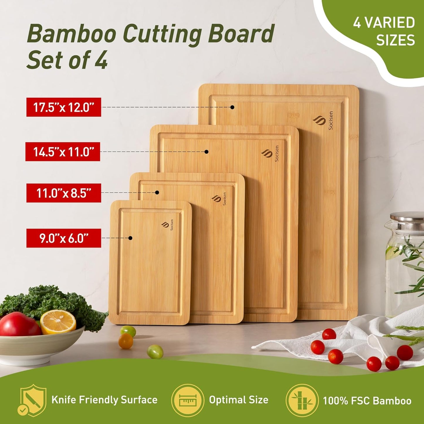 Bamboo Cutting Board Set Non Slip Feet Over Sink Adult Women Her Sister Aunt Wife Hustband Lady Auntie Titi Bestie Soul Happy Christmas Xmas Birthday Gifts Cool Unique Aesthetic 30 40 60 70 Year Old