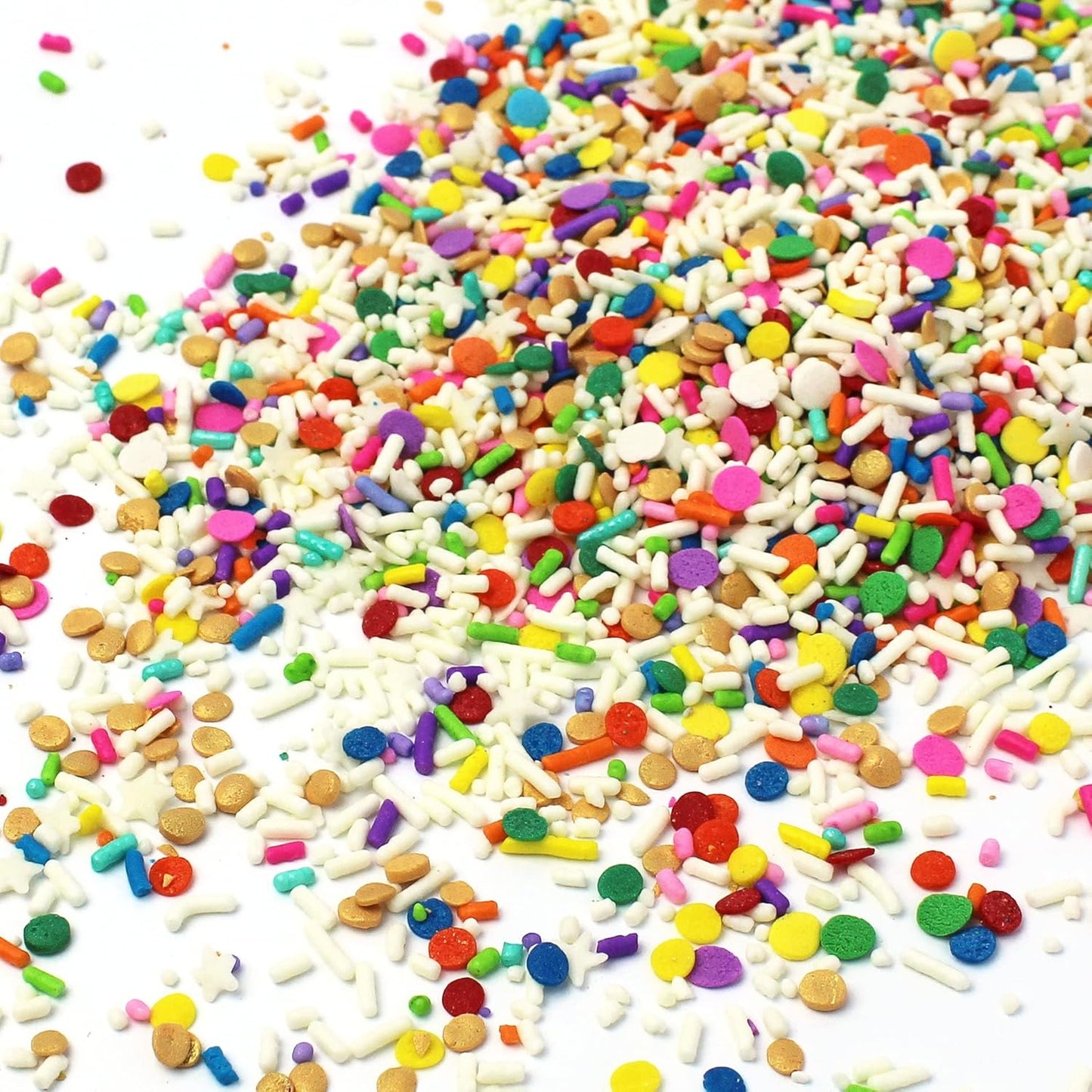 Sprinkle Pop Birthday Present Sprinkle Mix| Rainbow Confetti Sprinkles| Colorful Birthday Confetti Sprinkles Made in USA for Decorating Cake Cupcakes Cookies Donuts Cookies Milkshakes Ice Cream, 4oz