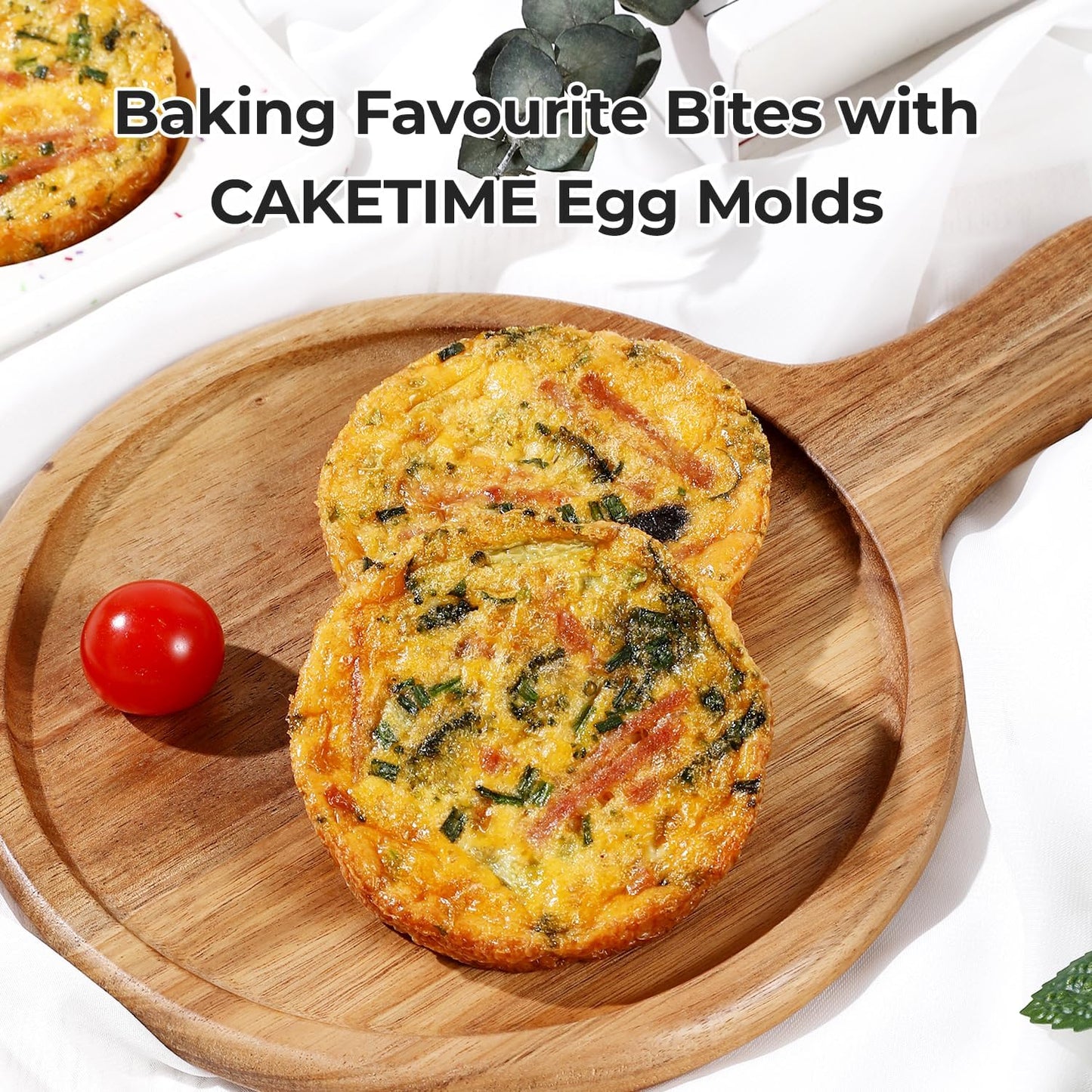 Muffin Top Pan Non Stick, 4 Inch Metal Frame Round Egg Baking Pan for Oven English Muffins, Whoopie Pies, Corn Bread, Egg Bites, Breakfast Sandwiches Tarts 4 Pack Confetti