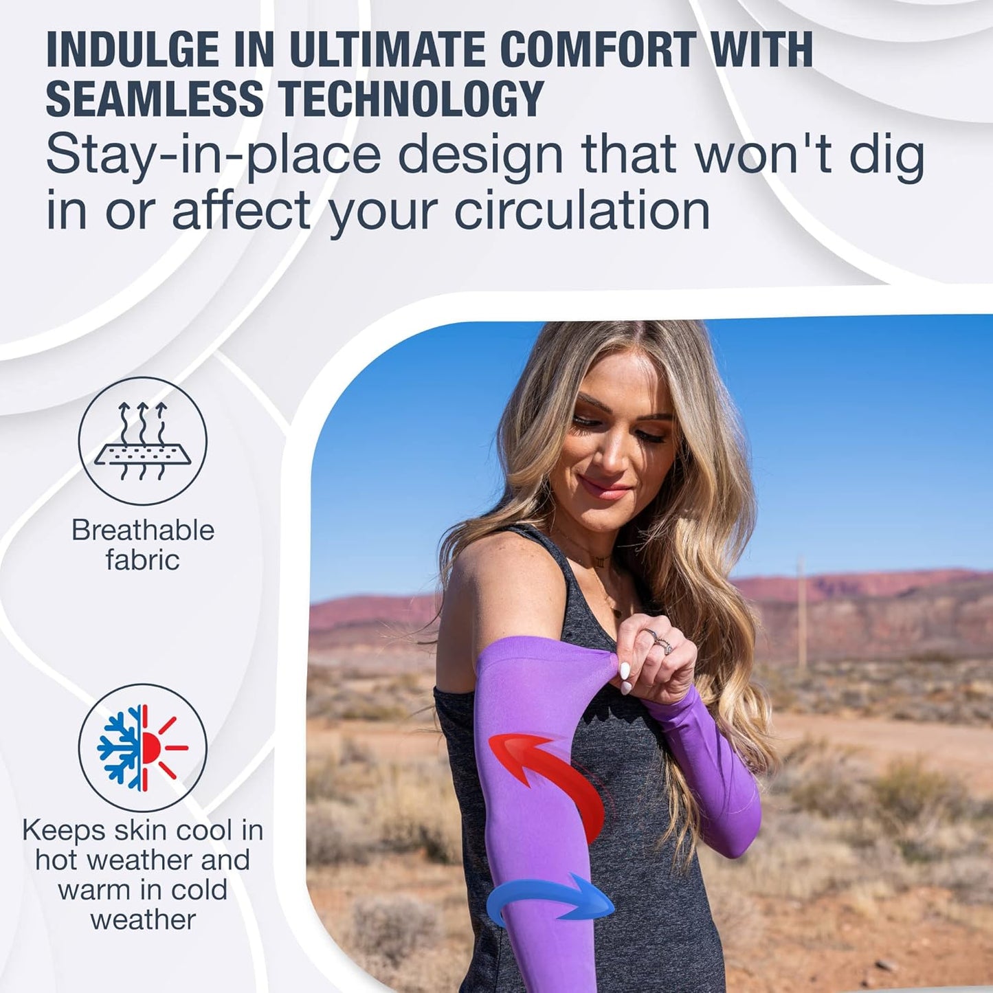 SportsTrail Cooling Arm Sleeves for Men & Women – Breathable, UV Sun Protection, Sports Arm Sleeves for Women, Men & Youth