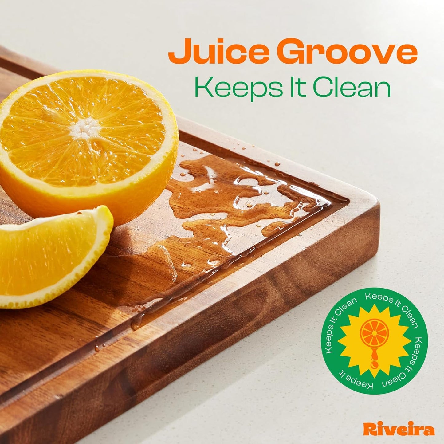 Riveira Walnut Wood Cutting Board Gourmet Black Walnut Grandeur: 12 x 10 Wooden Chopping Board Decorative Kitchen Cutting Board With Innovative Juice Grooves