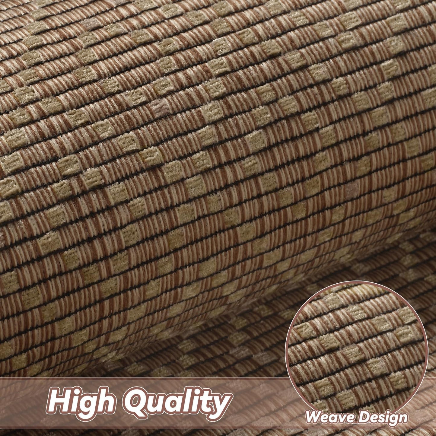 PADOOR Kitchen Runner, Rubber Backed Kitchen Runner Rugs Non Skid Washable, Super Absorbent Kitchen Mats for Floor Front of Sink, 20"x47" Brown