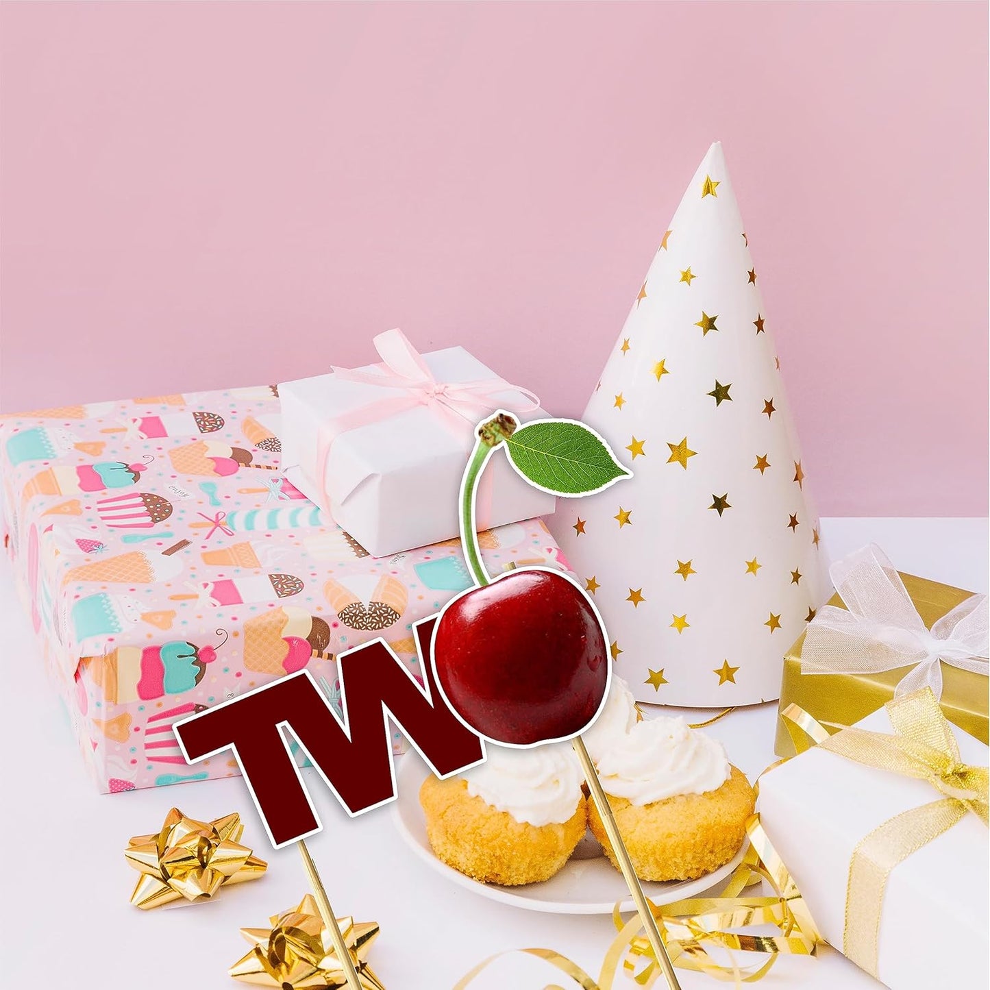 Seyal® Cherry Two Cake Topper