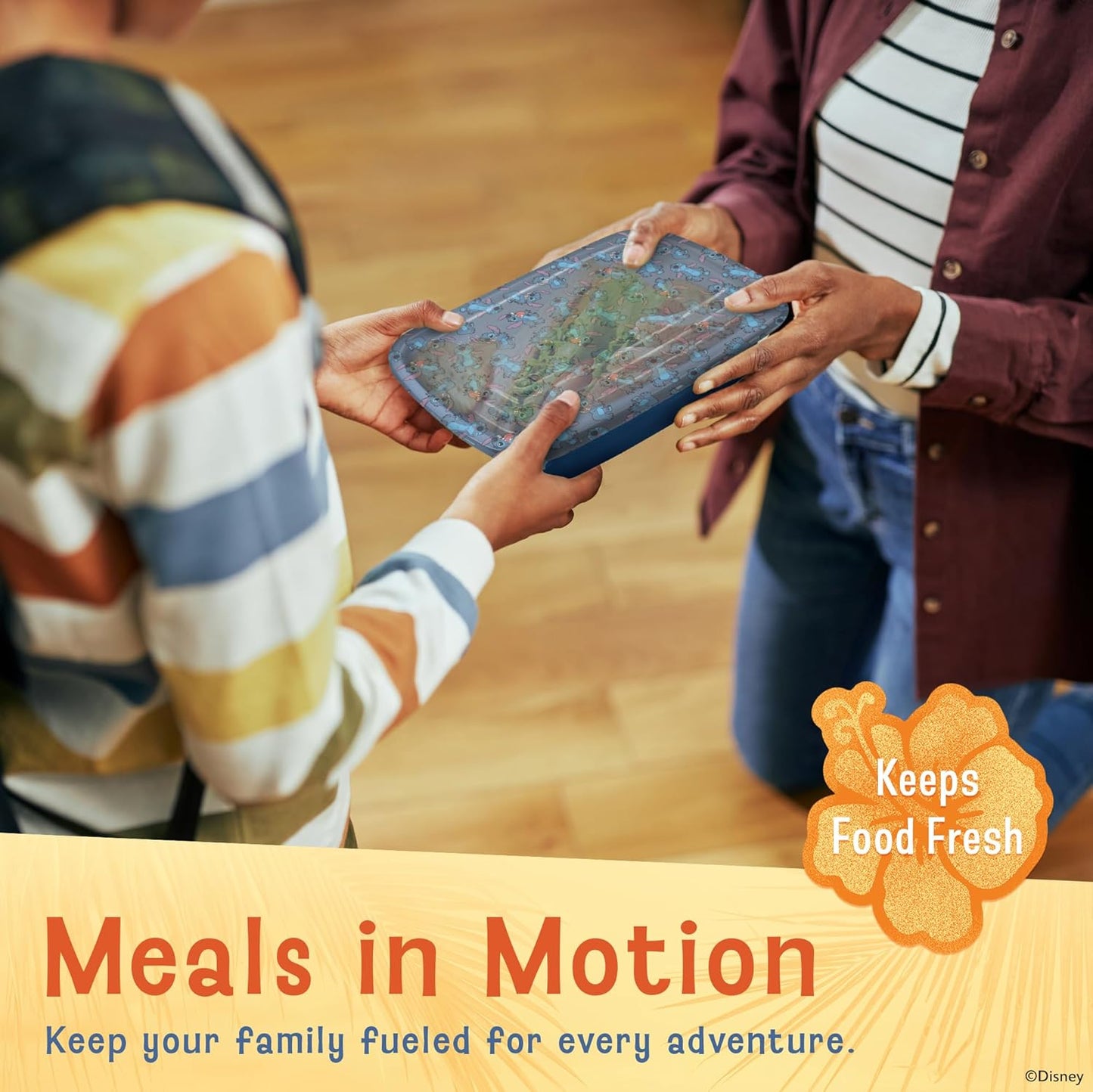 Disney Meal Prep Containers - 20-Piece Reusable Food Containers with Lids - Freezer, Microwave & Dishwasher Safe - Featuring Mickey & Minnie, Lilo & Stitch